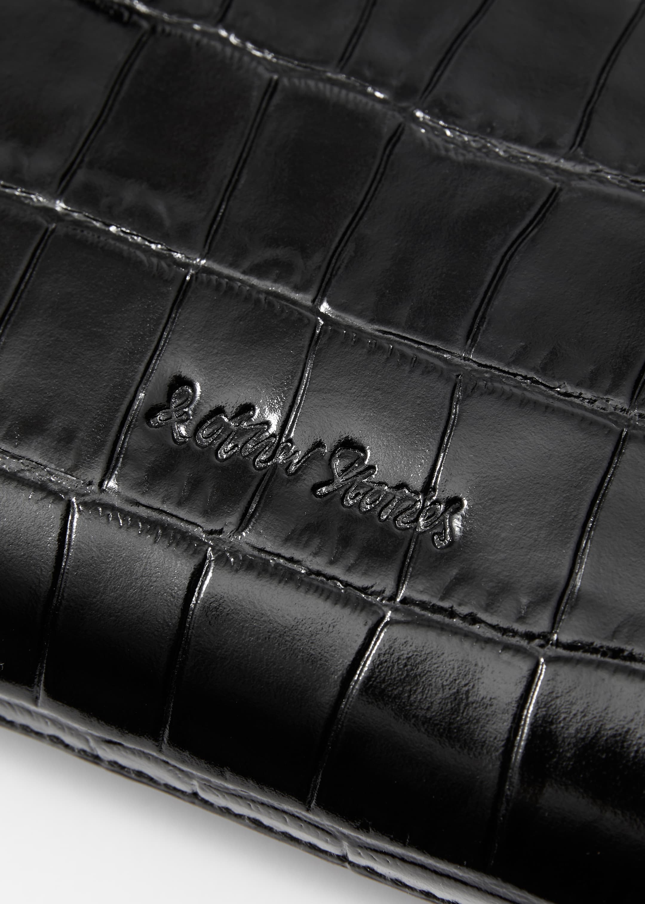 הצגת תמונה גדולה יותר: Petit Leather Shoulder Bag - Black croco - Ladies | H&M IL 3