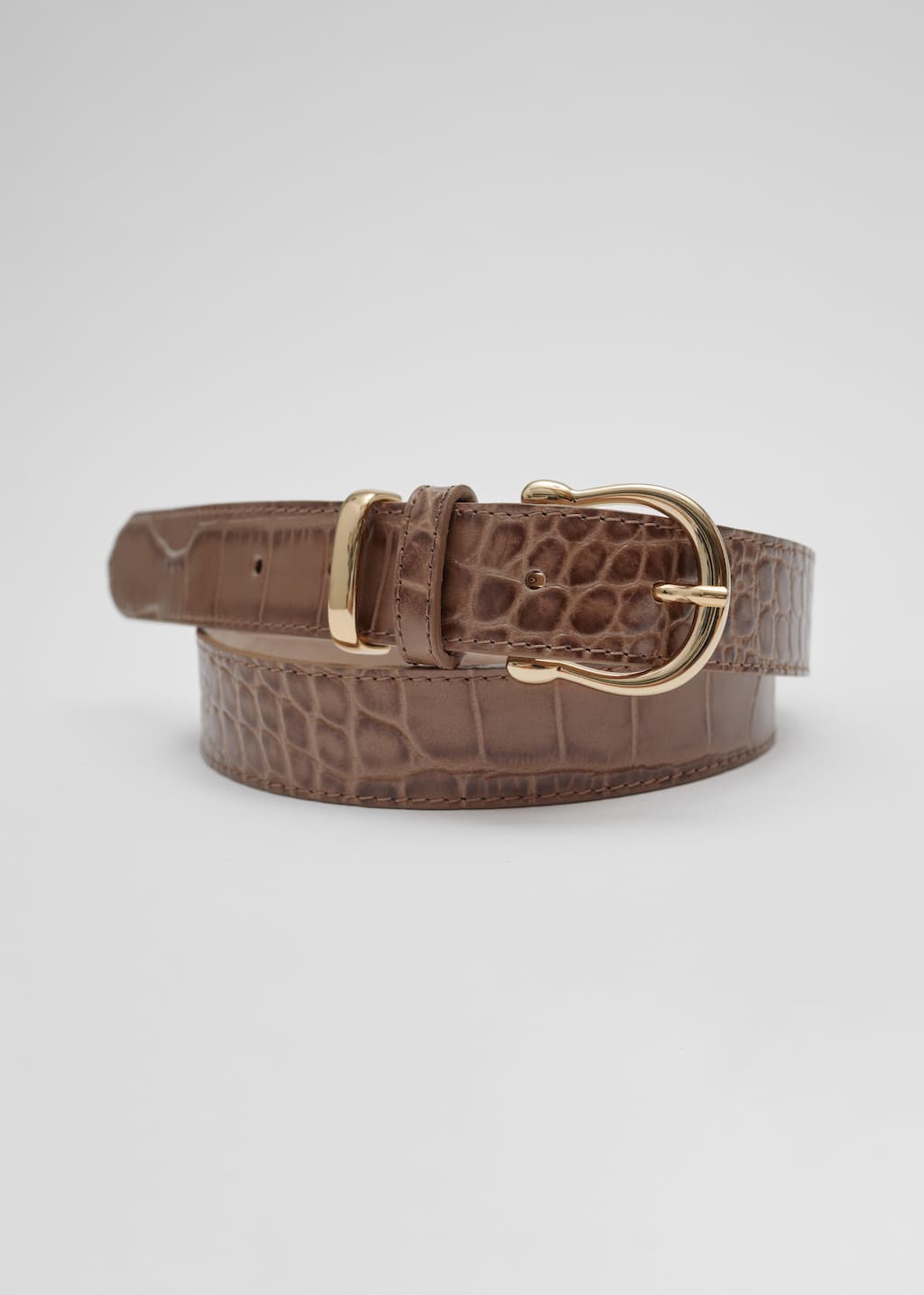 Croco Leather Belt - {{variantName}} - Descriptive Detail