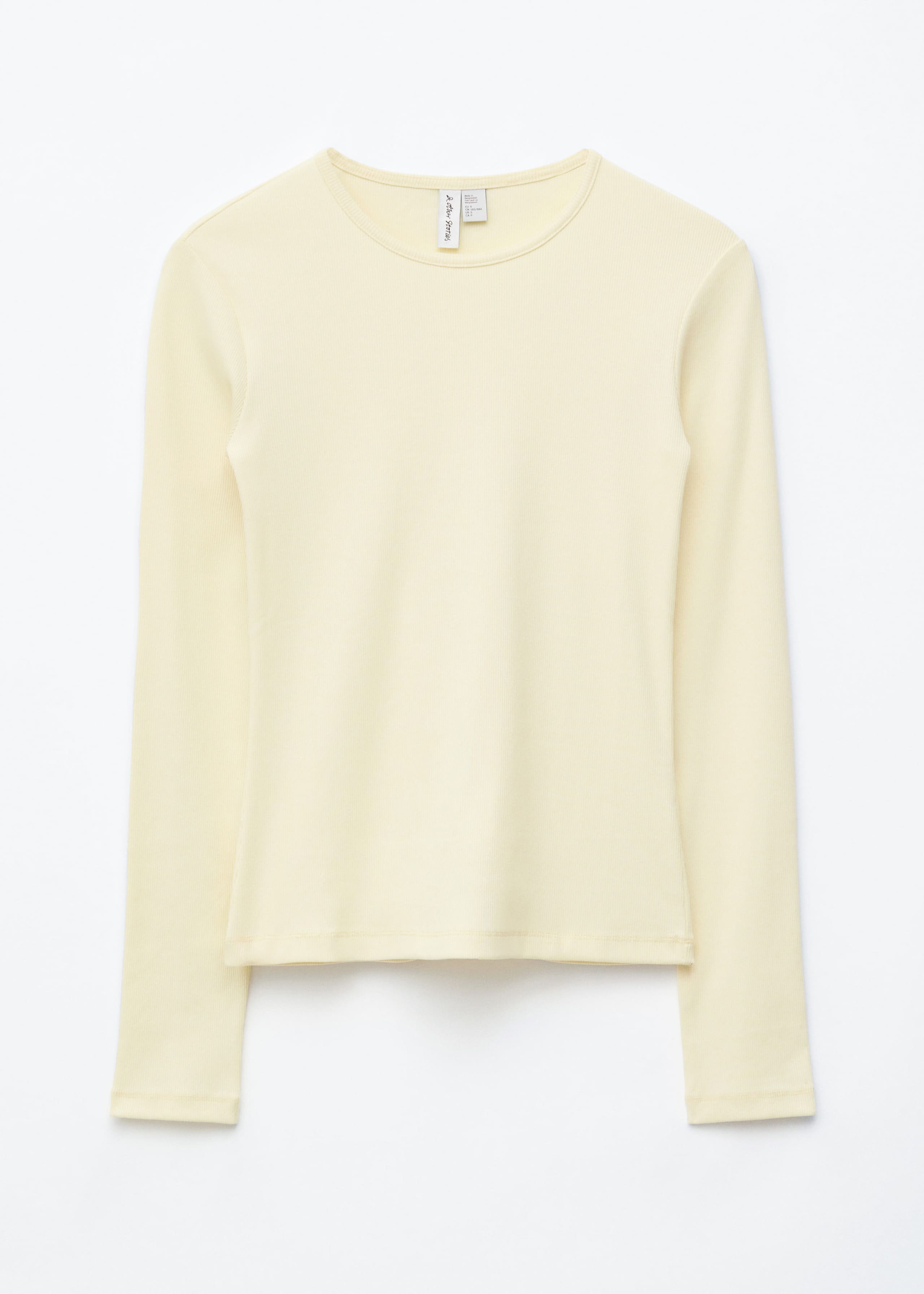 Ribbed Long-Sleeve Top