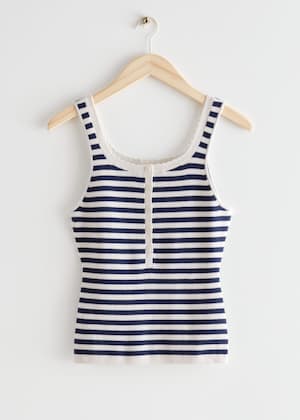 Navy/White Stripes