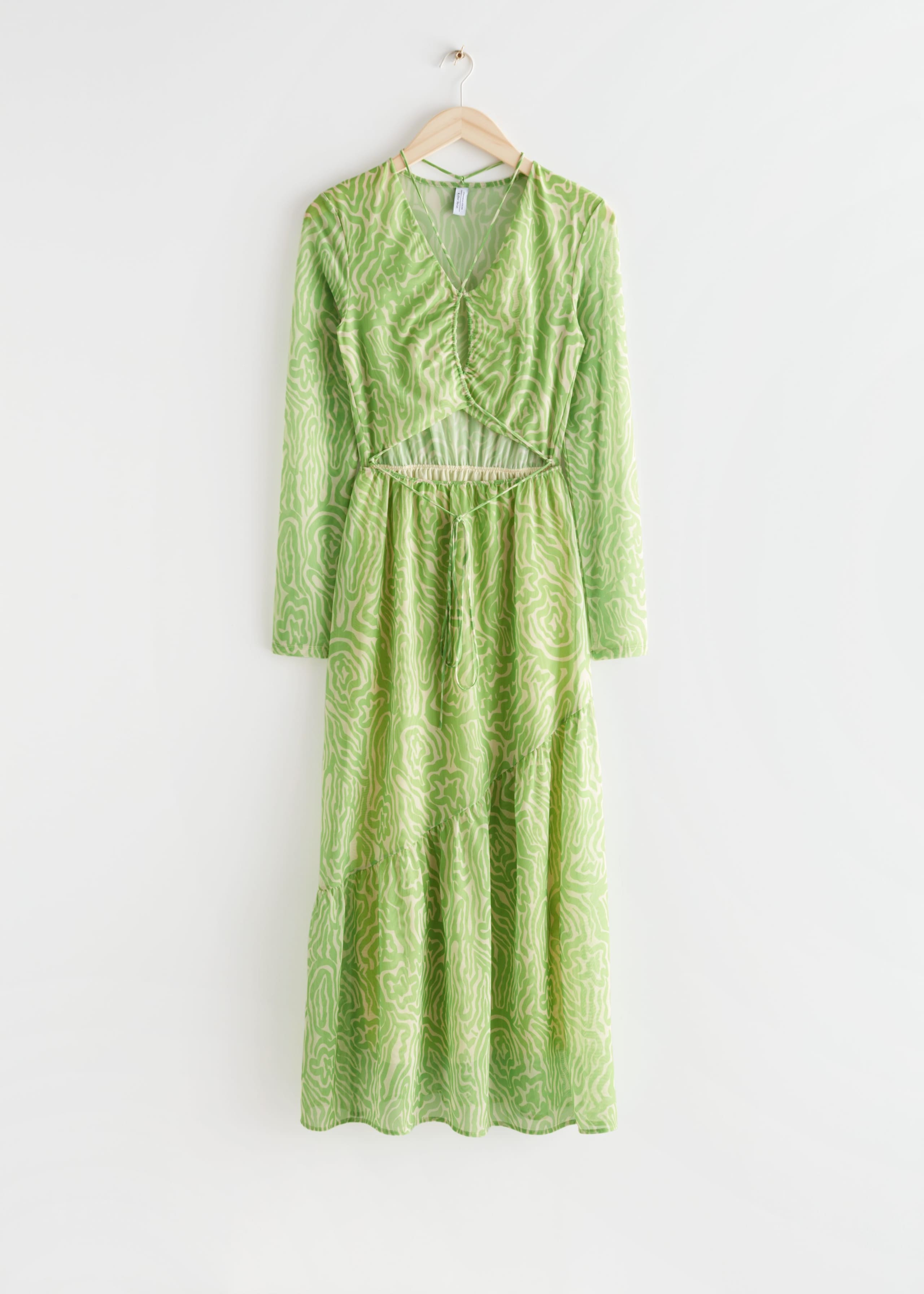 Cut-Out Midi Dress - Green - Still Life