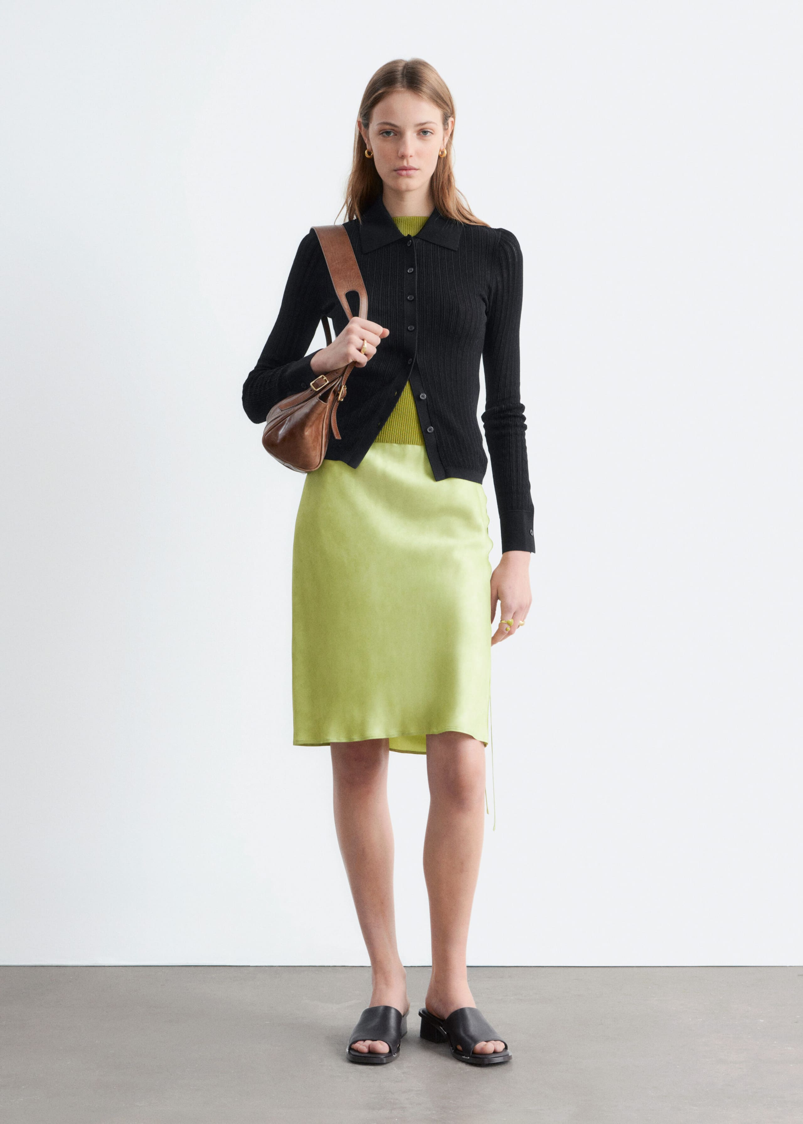 Image of Pointelle Rib Polo Shirt