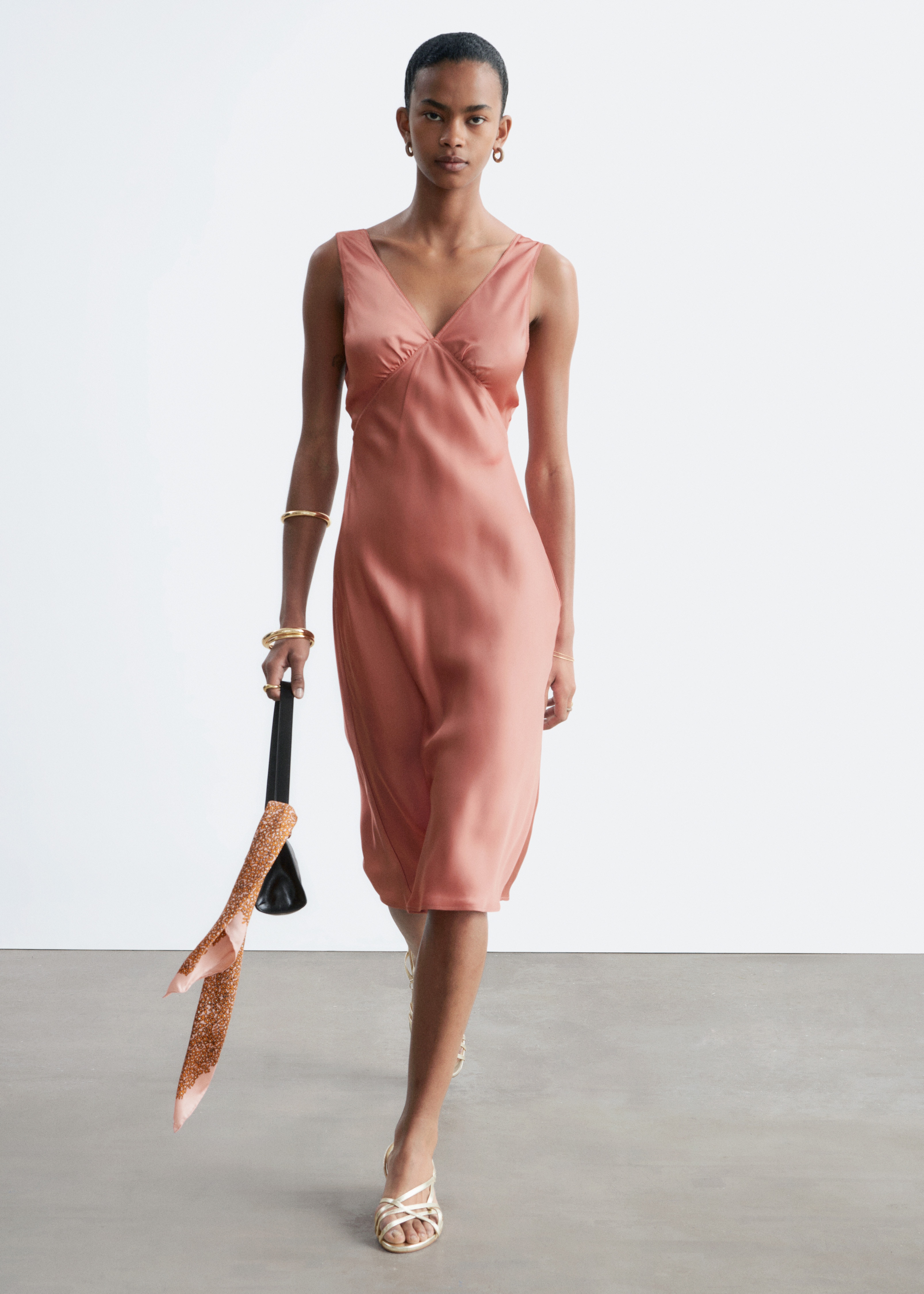 midi skirt dress for women Almina Concept