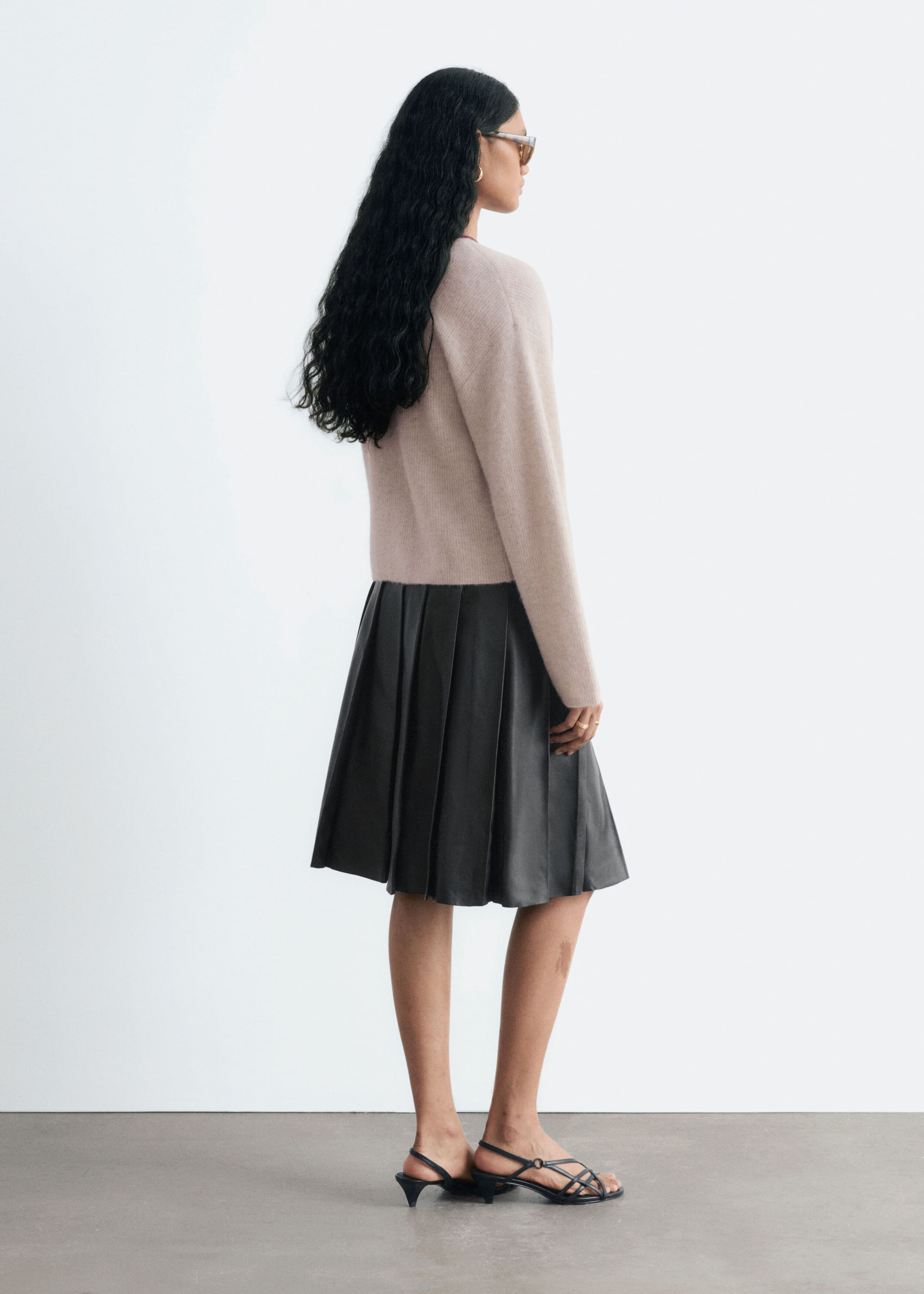 Alpaca-Blend Cardigan - Light Beige - Still Life