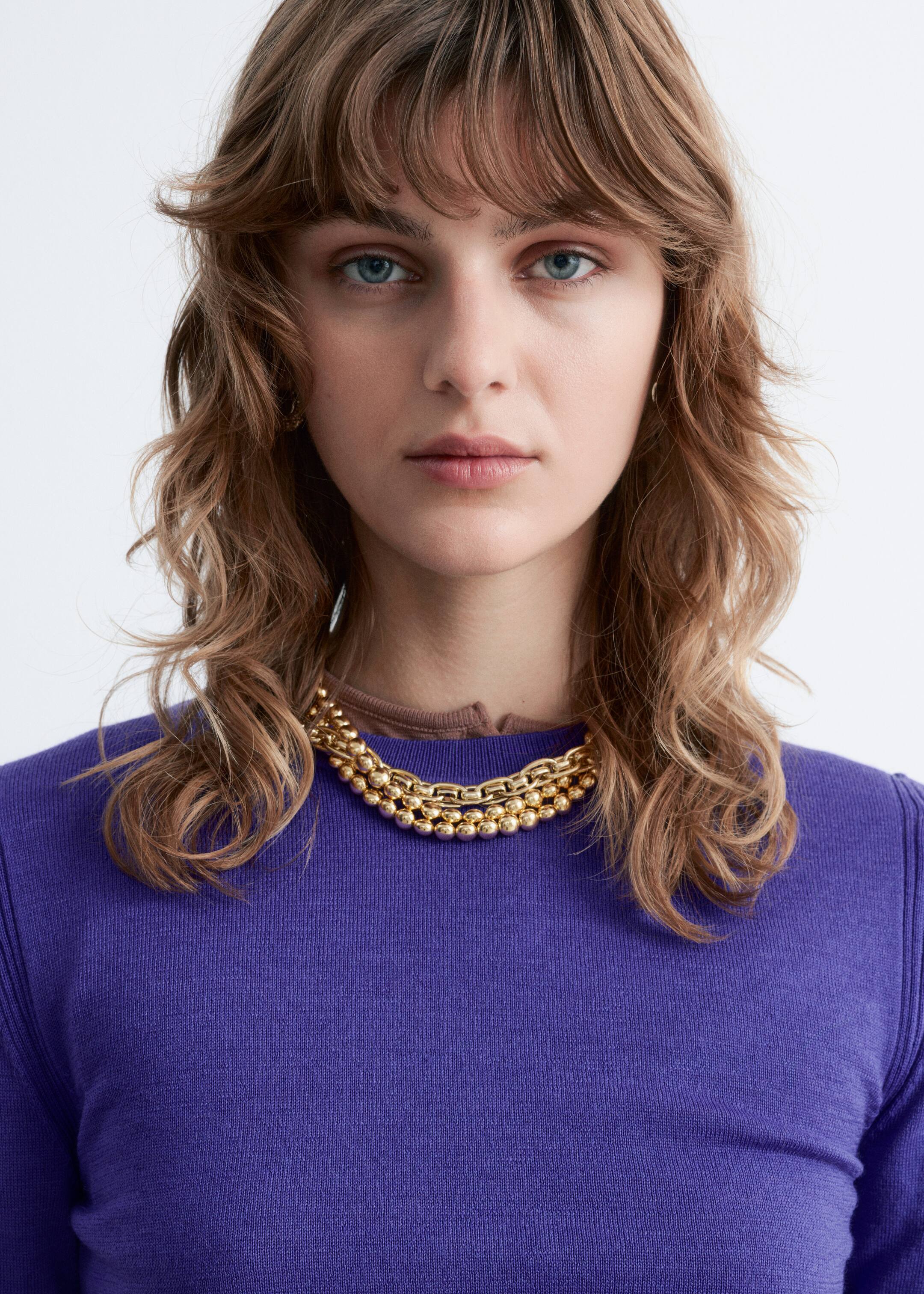 Visualizza immagine più grande: Maglia in lana merino a maniche lunghe - Viola - DONNA | H&M IT 3