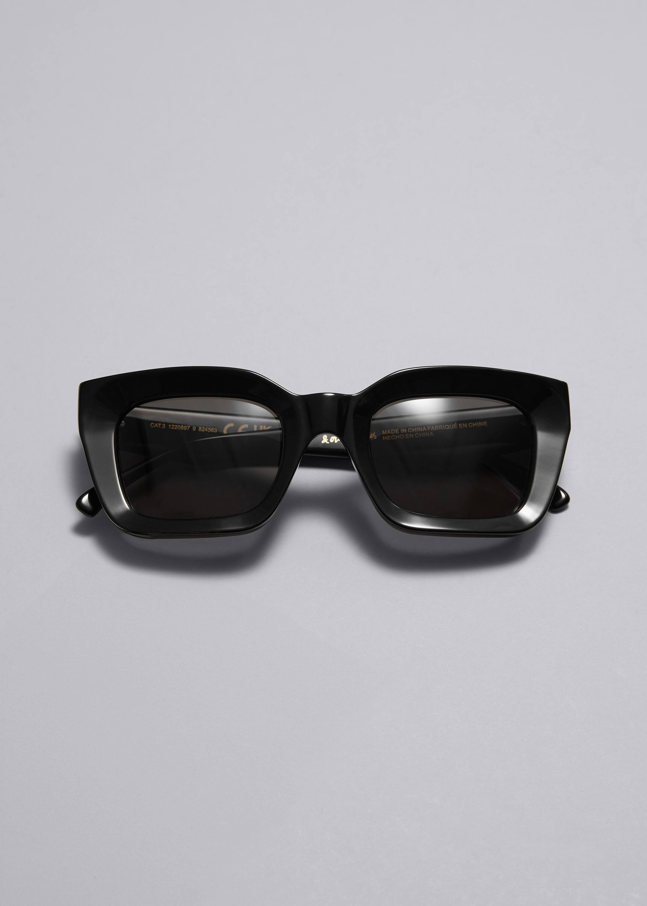View larger image: Polarized Rectangular Sunglasses - Black - Ladies | H&M GB 1