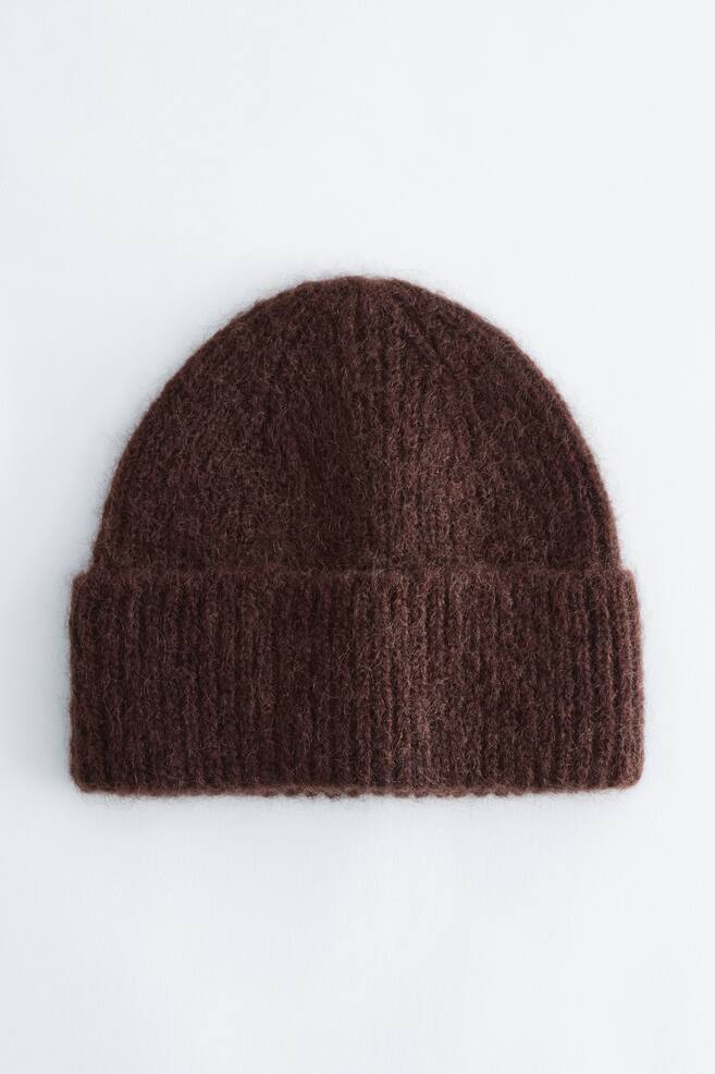 Wool Blend Beanie - Mahogany/Blue/Red/Lilac/Dark Red/Burgundy/Blue/Brown/Red/Beige/Beige/Blue - 1