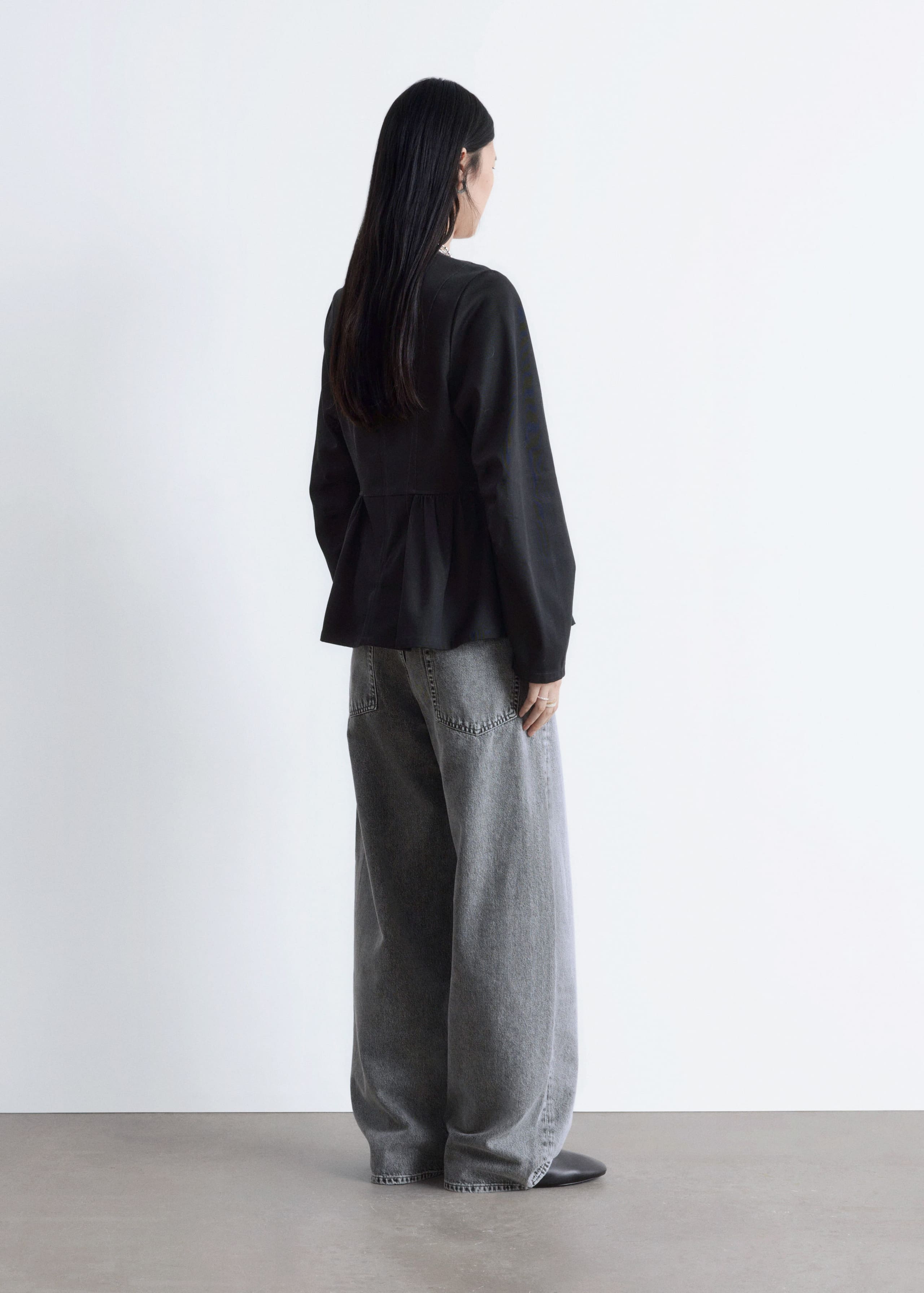 Image of Cotton Peplum Top