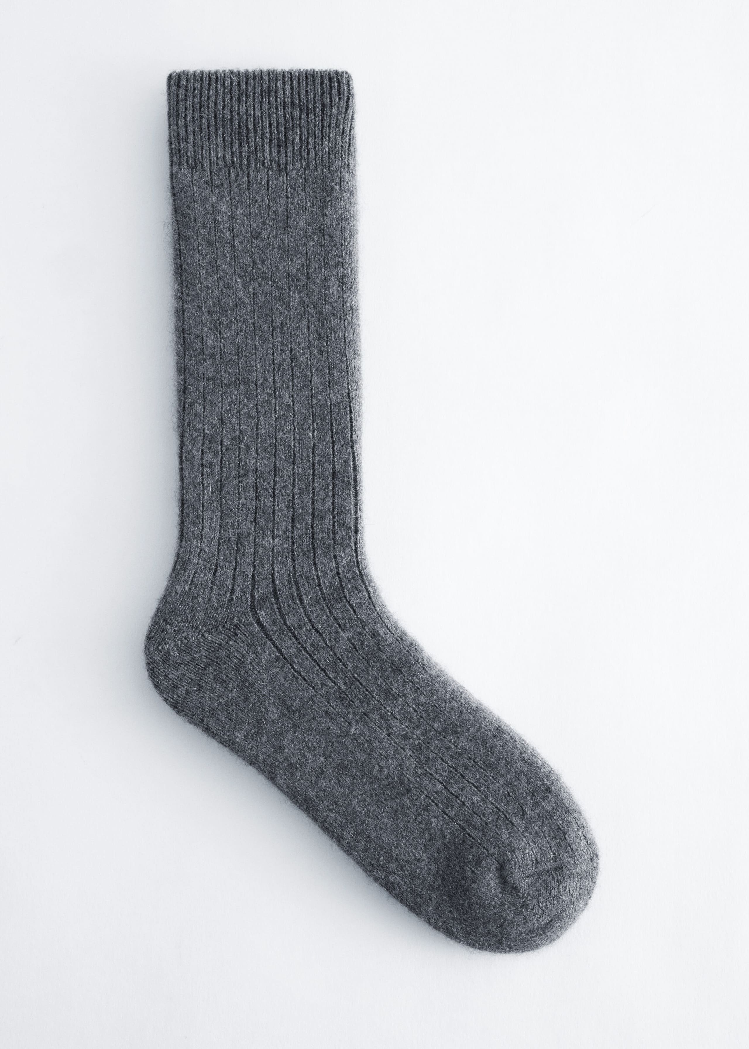 Image of Silk-Cashmere Ribbed Socks