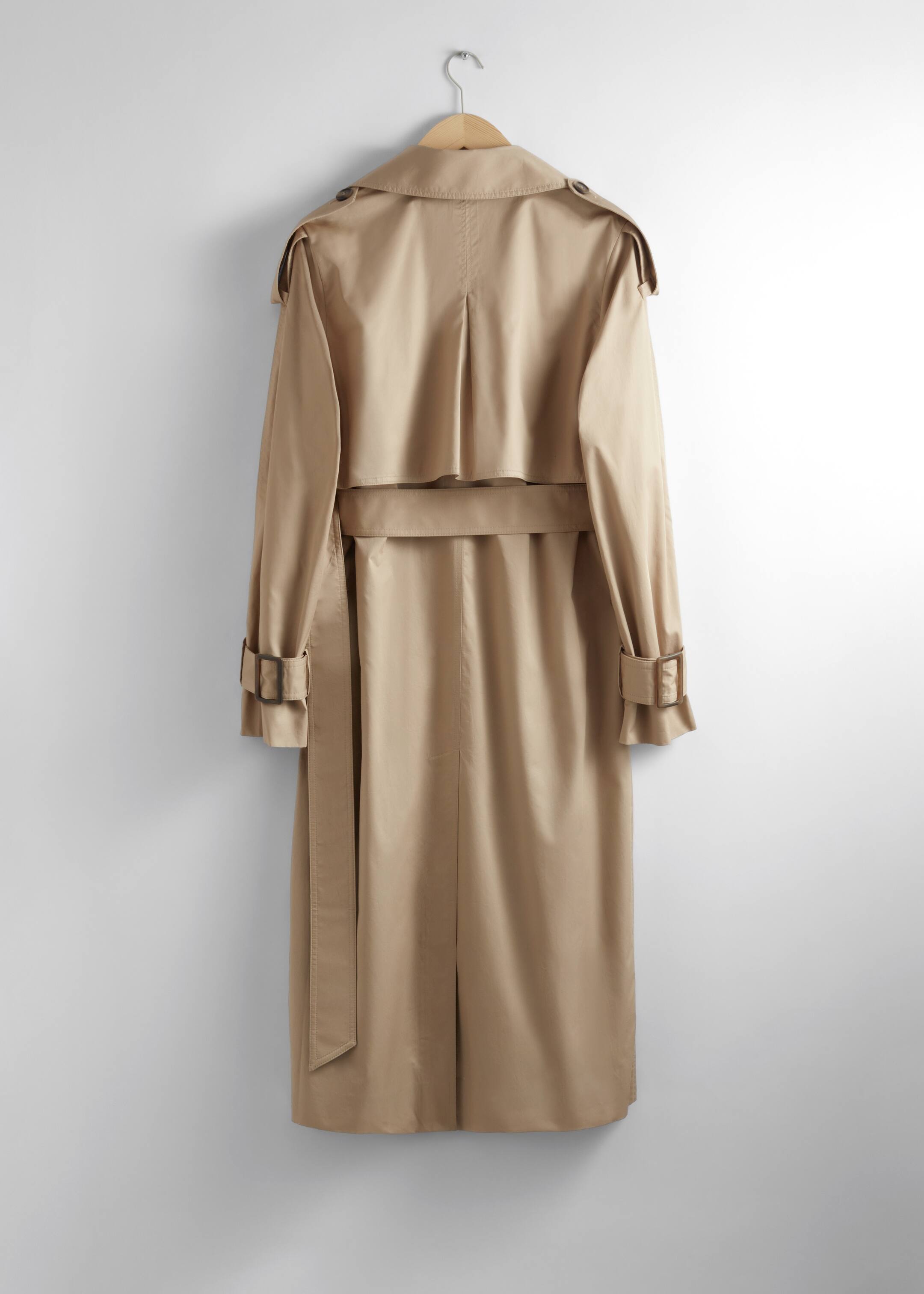 Ingrandisci l'immagine: Buckle-Belt Trench Coat - Beige - DONNA | H&M CH 1