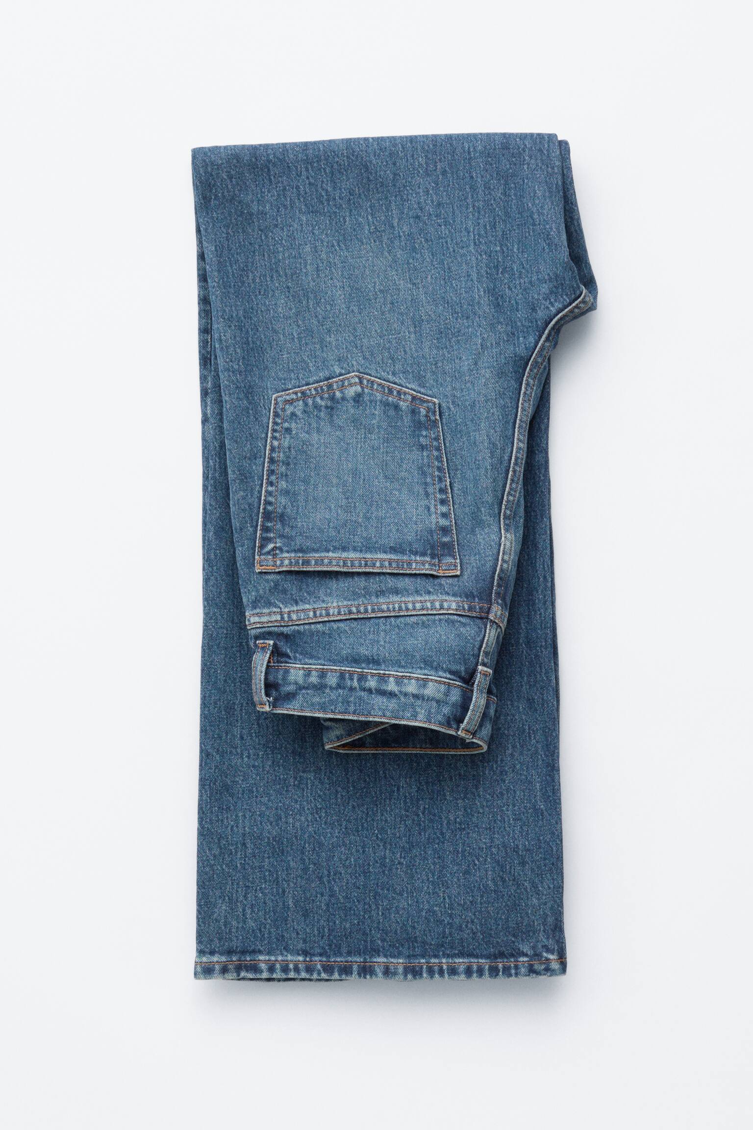 Blugi cu cracul larg - Albastru Mediu/Alb/Albastru deschis/Albastru deschis/Blue/Albastru închis/Negru - 3