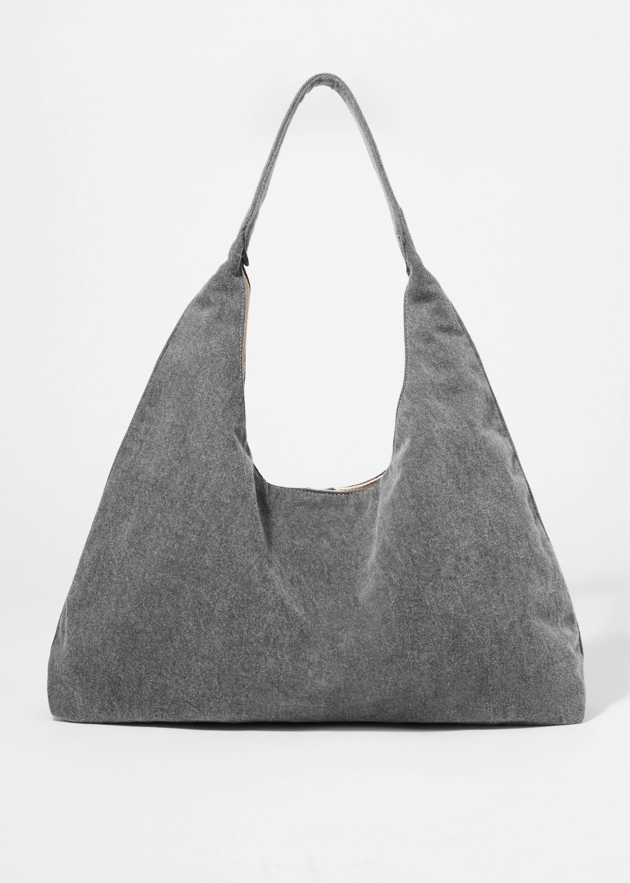 Ver imagem maior: Mala tote em ganga com lavagem - Cinzento - SENHORA | H&M PT 2