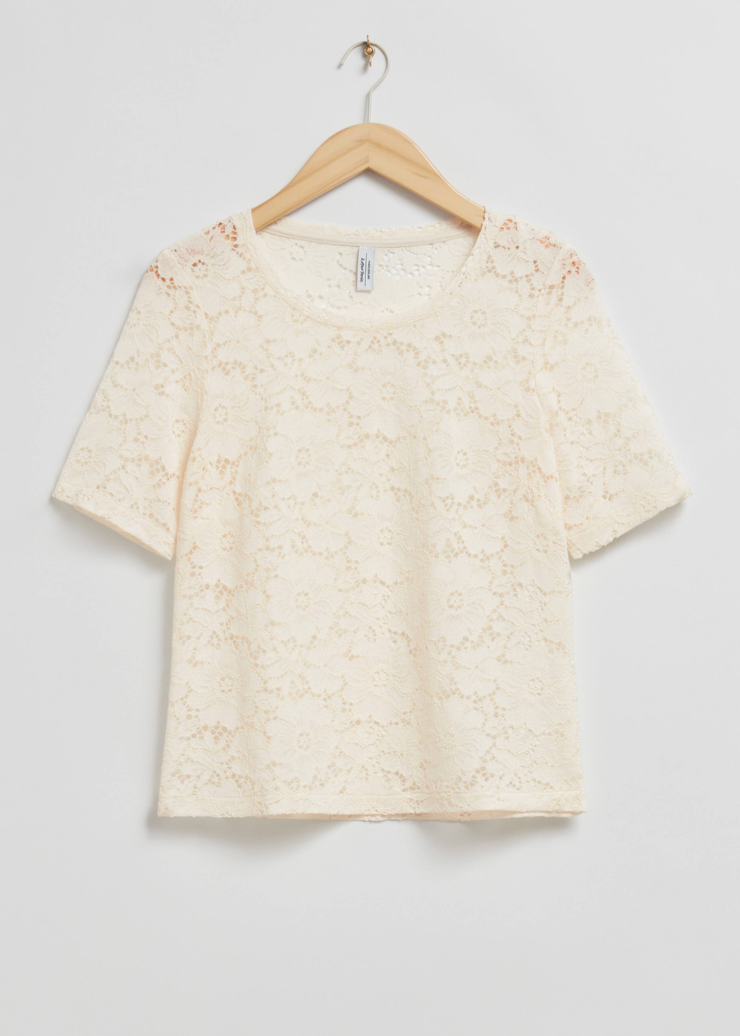 Floral Lace Top - Cream Floral - Still Life