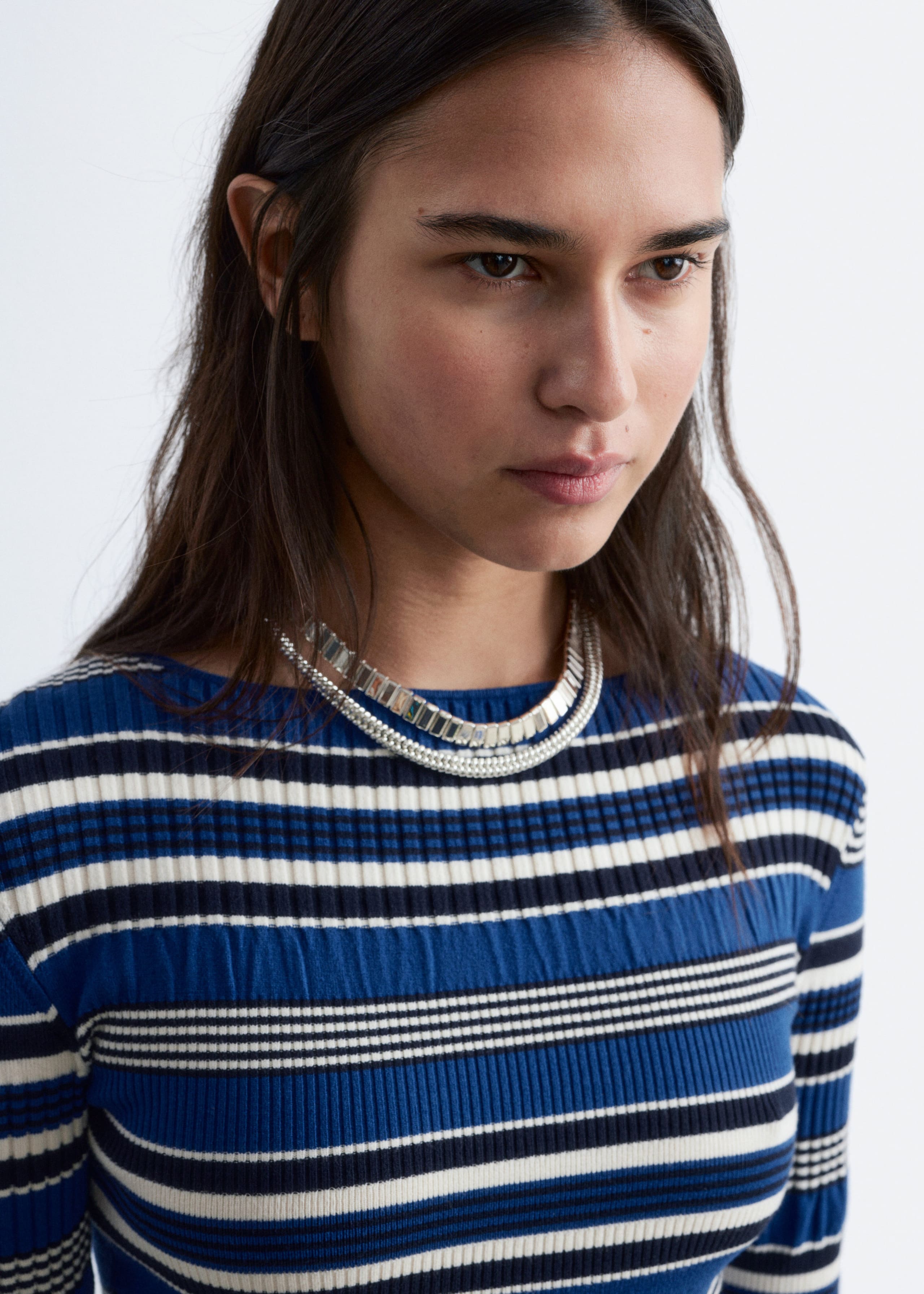 Image of Maglia a coste a maniche lunghe