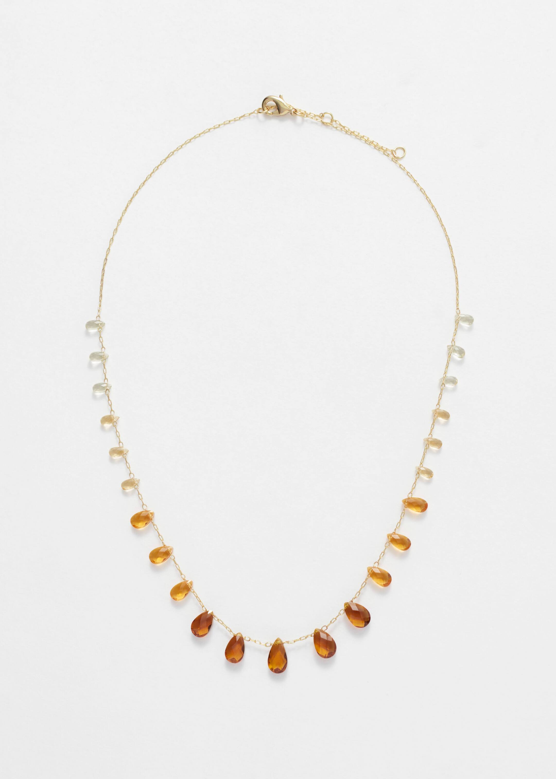Größeres Bild anzeigen: Kette mit Kristallen - Gold/Bernstein - Ladies | H&M AT 2