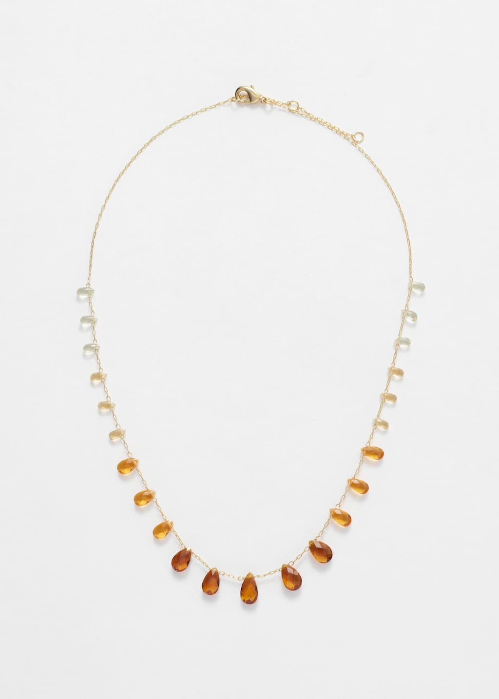 Crystal Necklace - Gold/Amber - Still Life