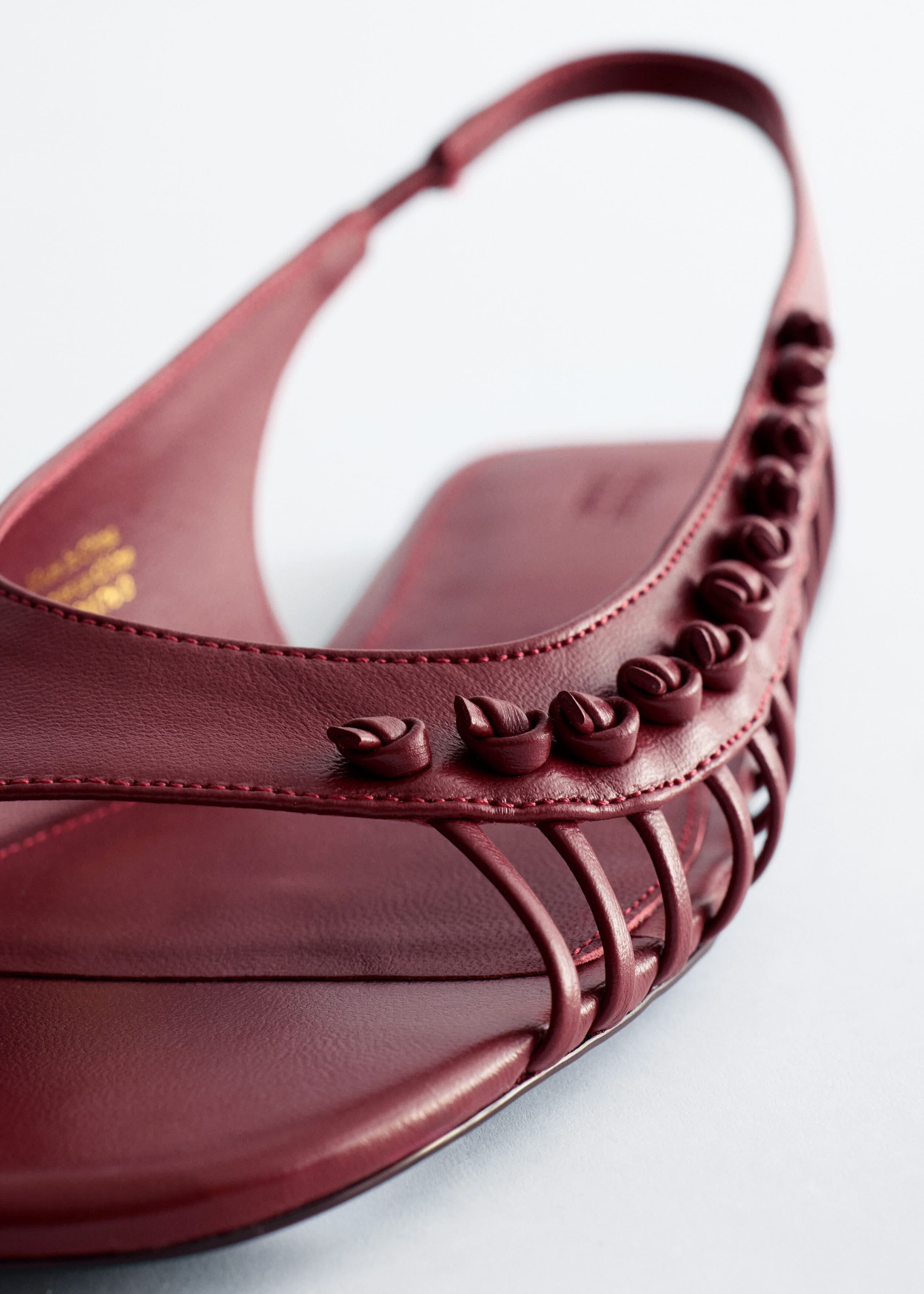 Leather Slingback Sandals - Green - Still Life