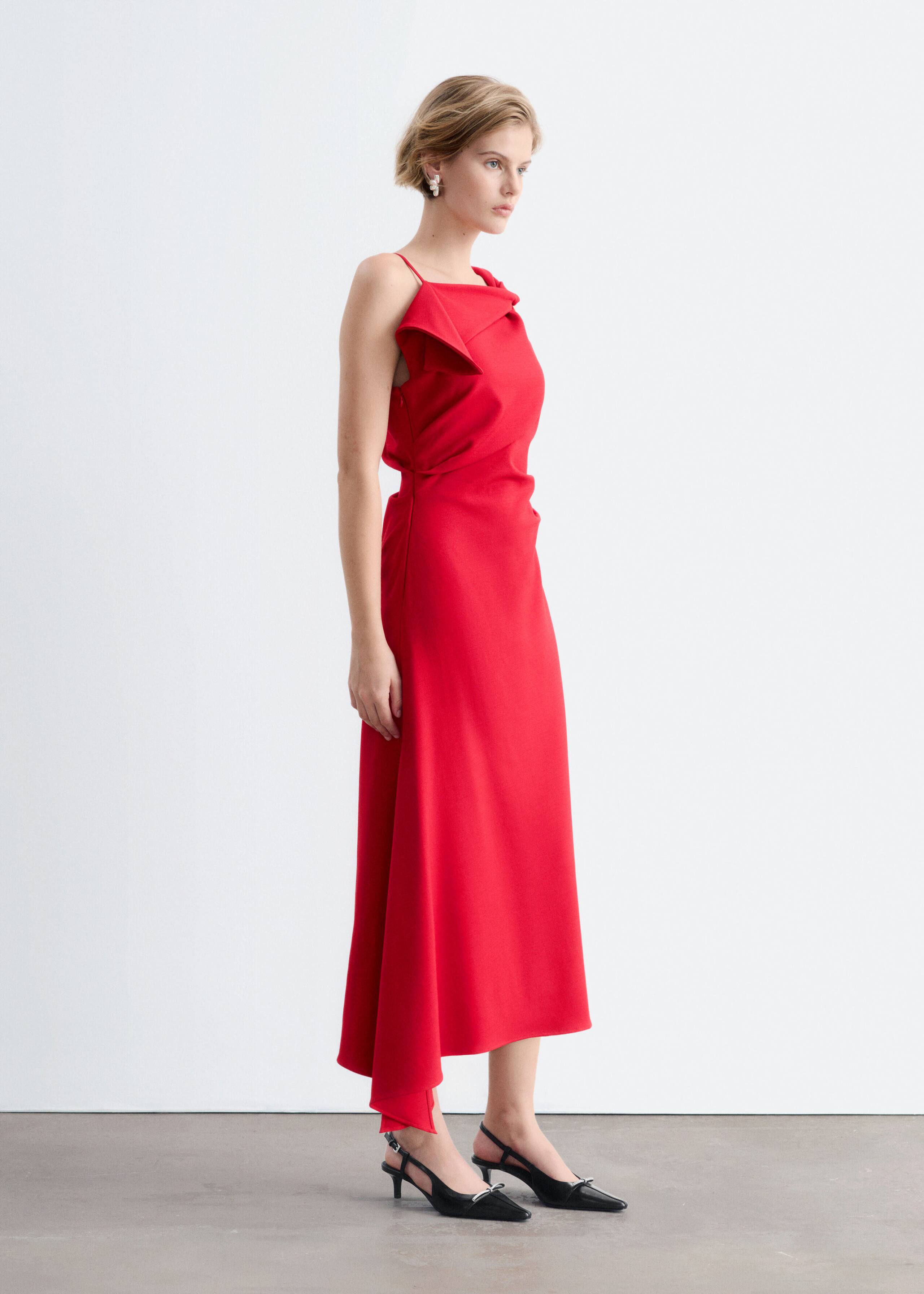 Twist-Strap Dress - Red - Lookbook