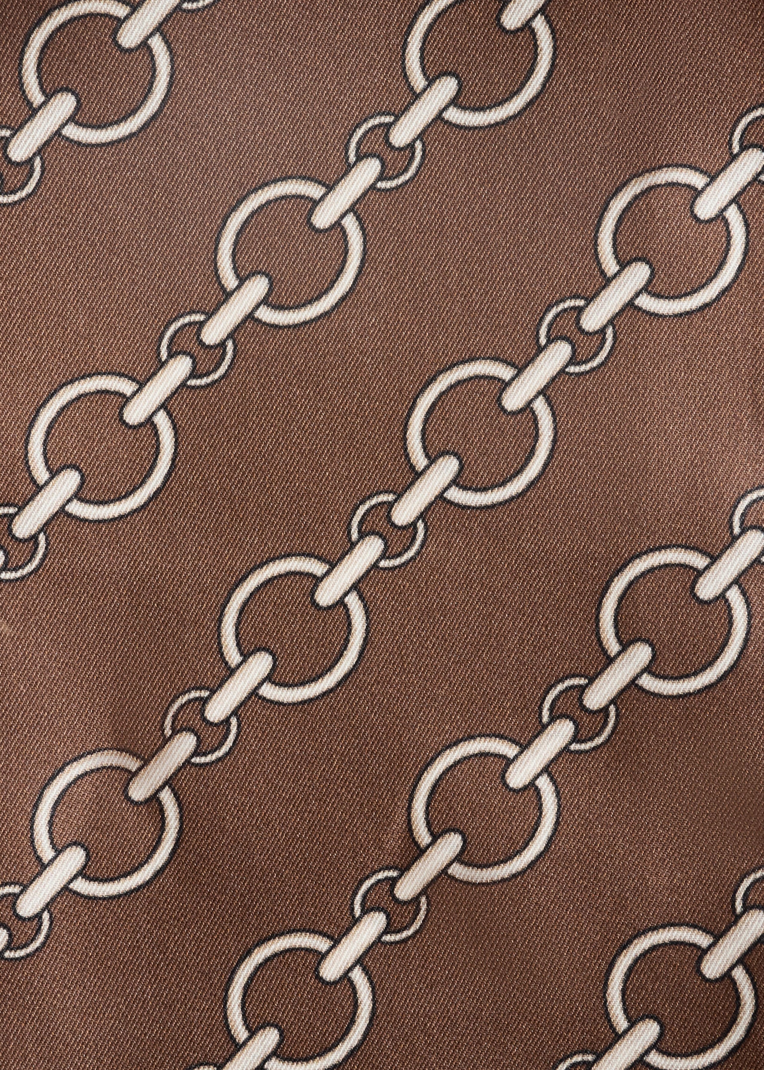 Slim Silk Print Scarf - {{variantName}} - Descriptive Detail