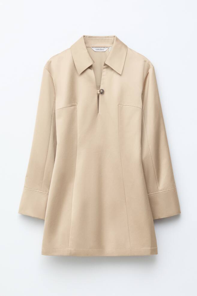 Blazer Mini Dress - Beige - 1