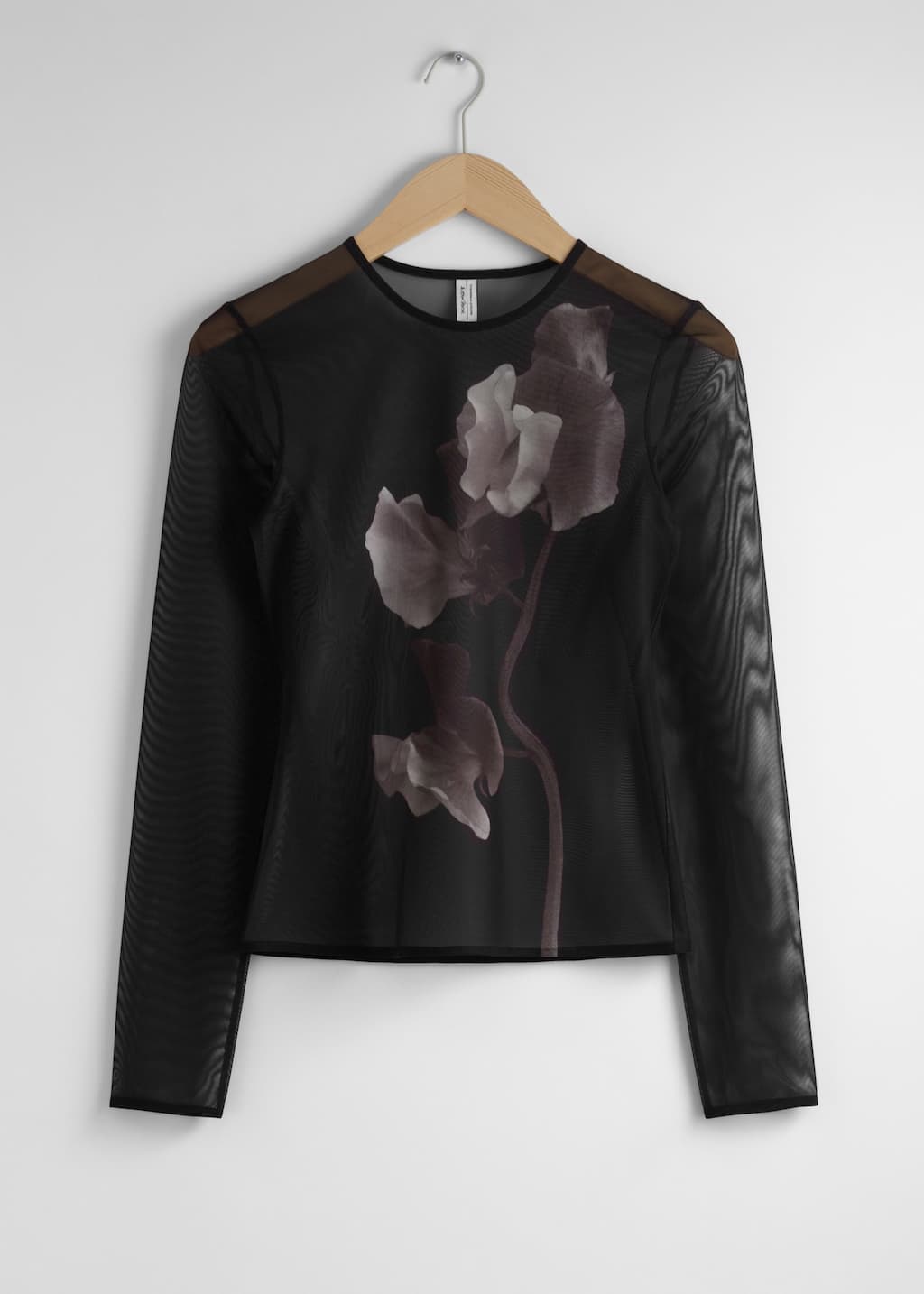 Haut en mesh transparent - Noir - Still Life