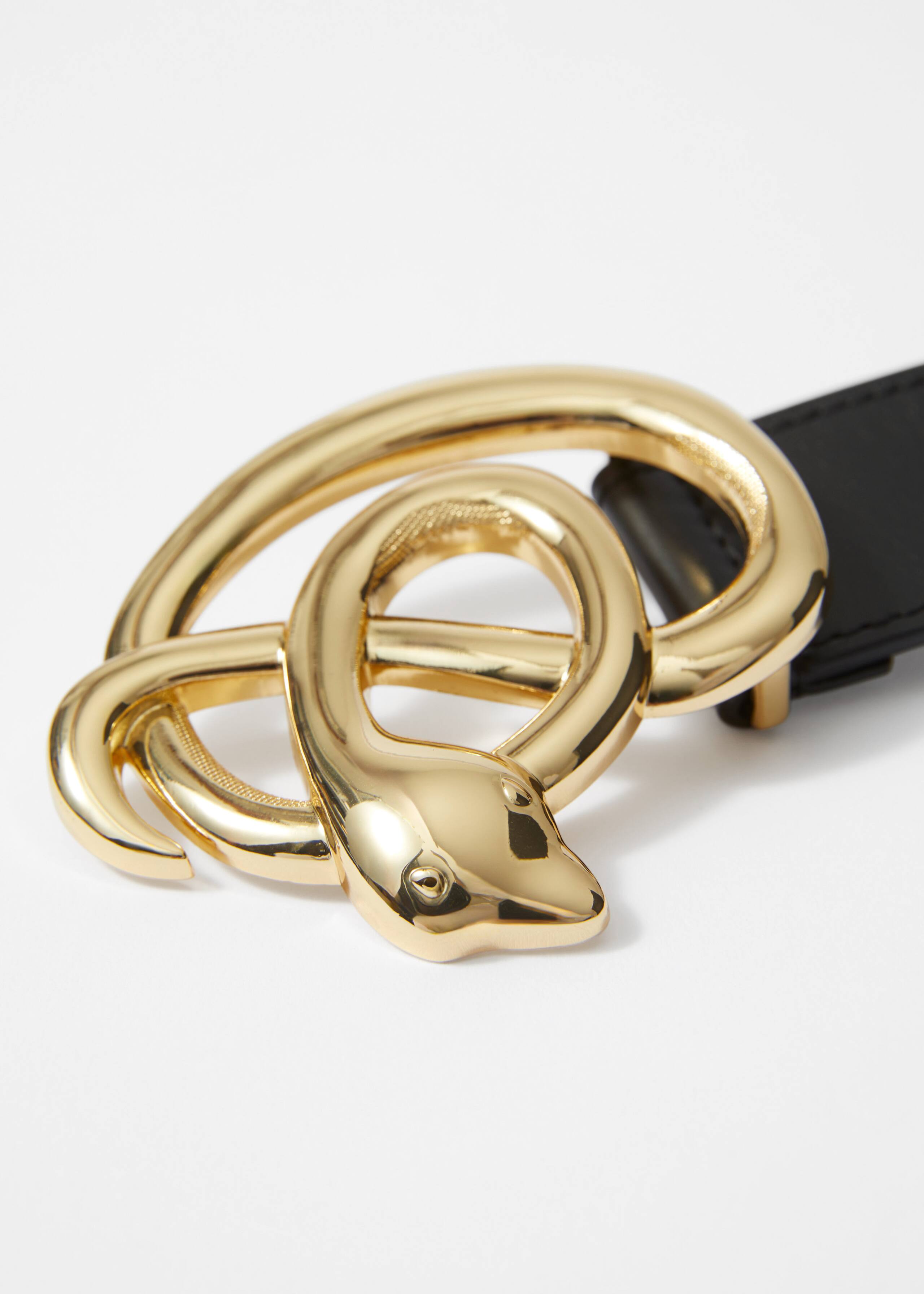 Ceinture à boucle serpent - {{variantName}} - Descriptive Detail