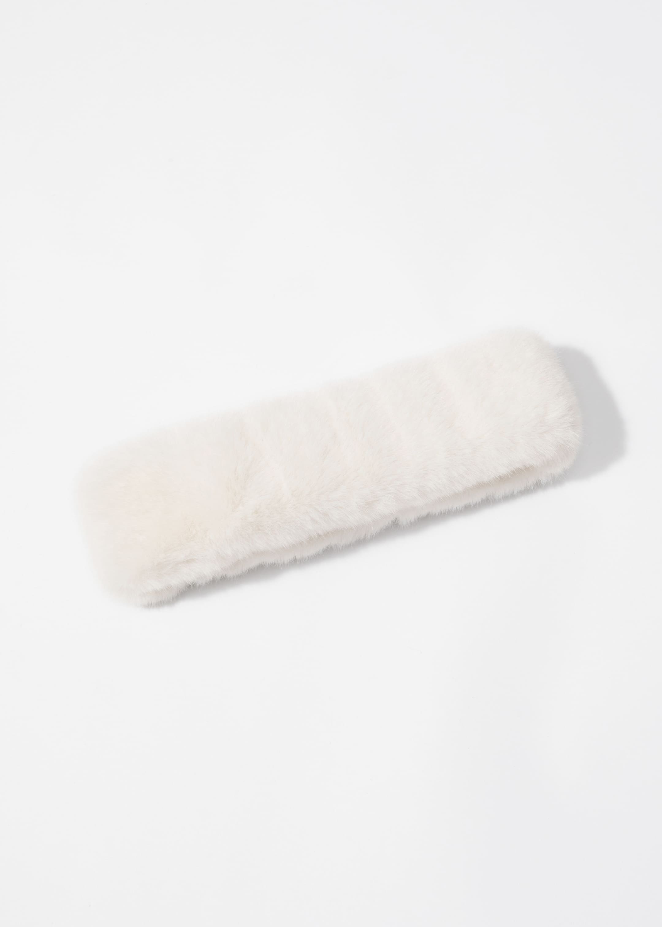 Visa större bild: Pannband i fuskpäls - Crèmevit - DAM | H&M SE 1