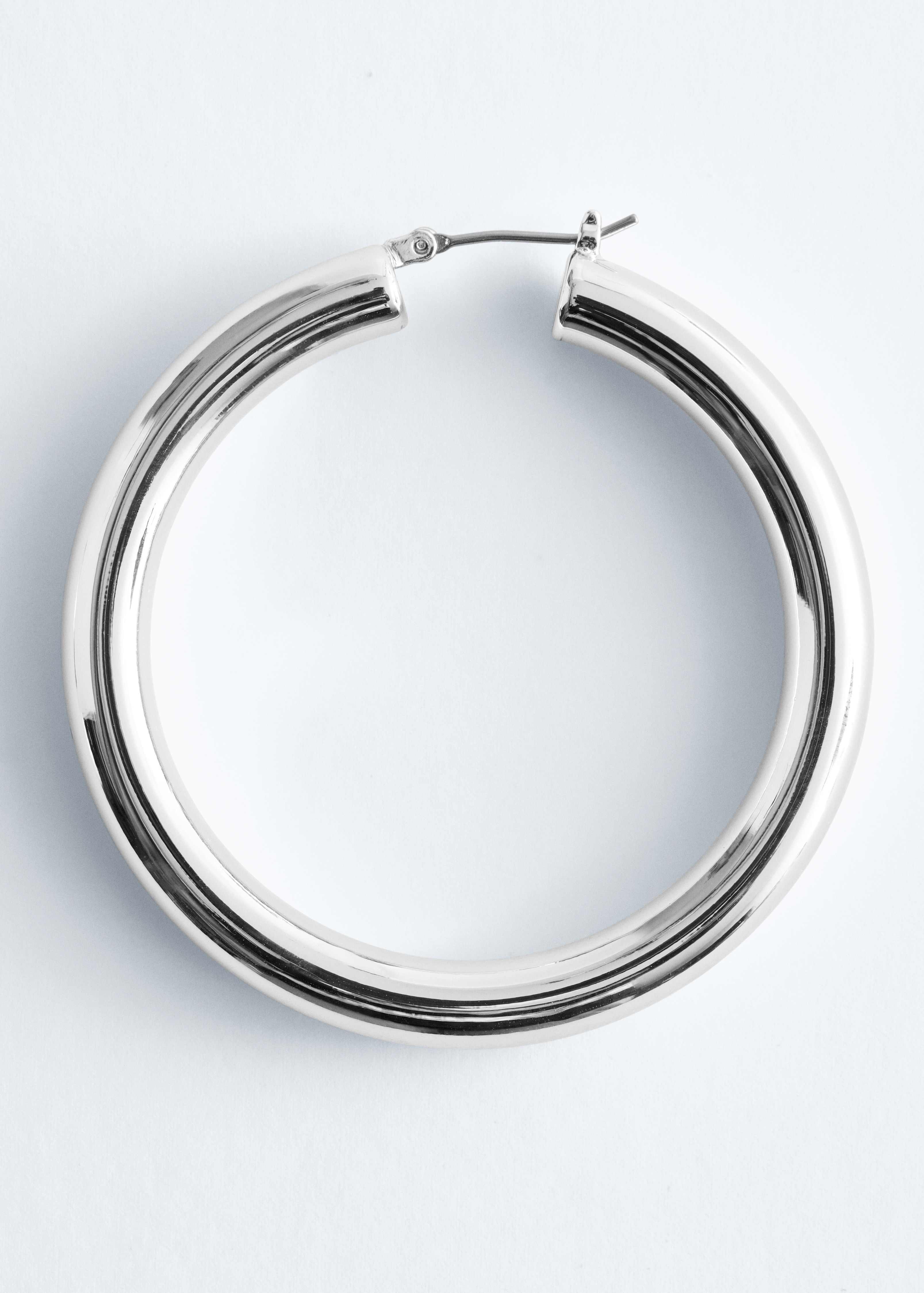 Grove oorringen - Zilver