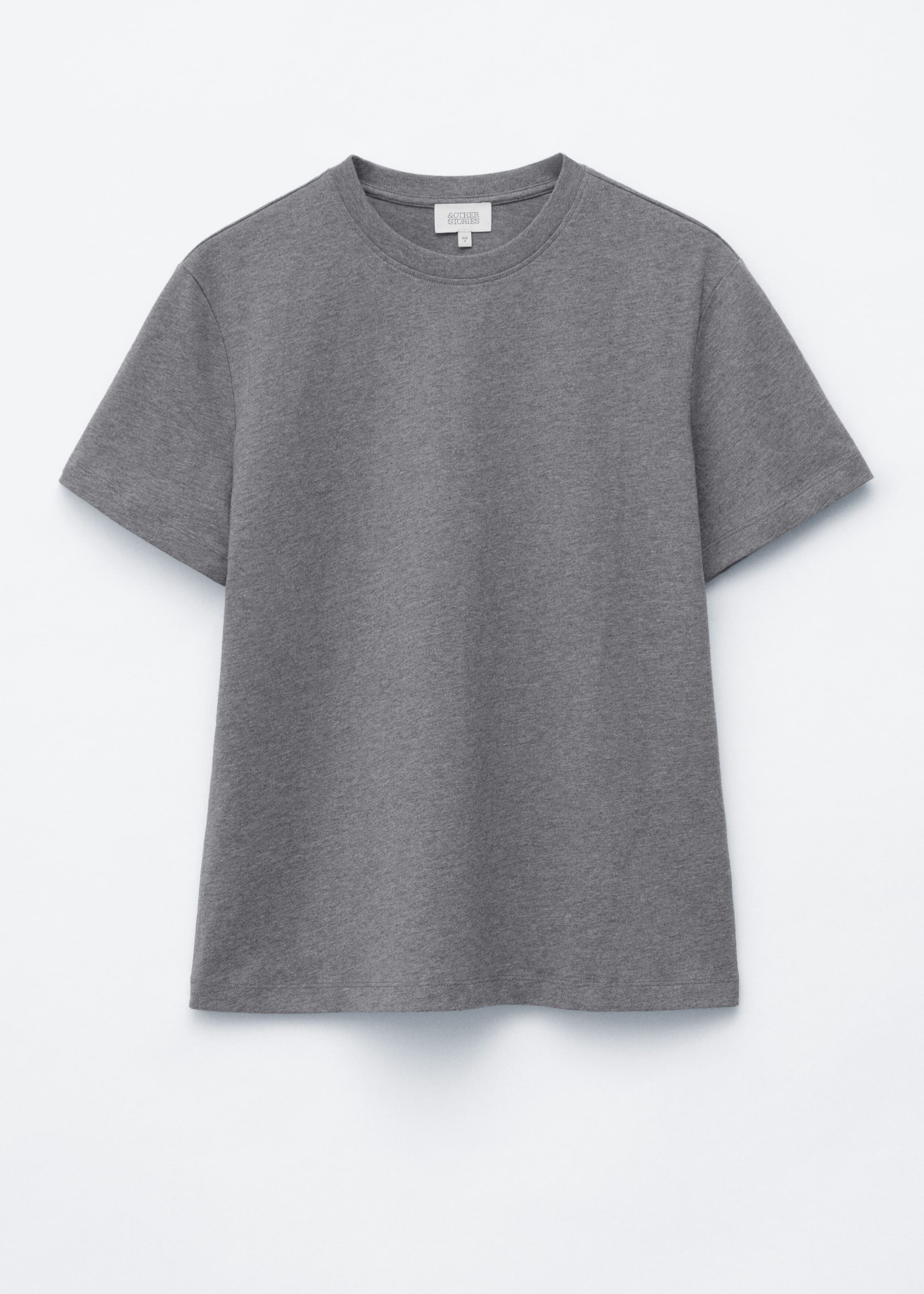 Cotton Crew-Neck T-Shirt - Grey Melange - Still Life