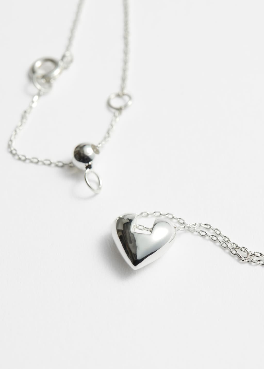 Collier à chaîne avec cœur - Silver - Still Life