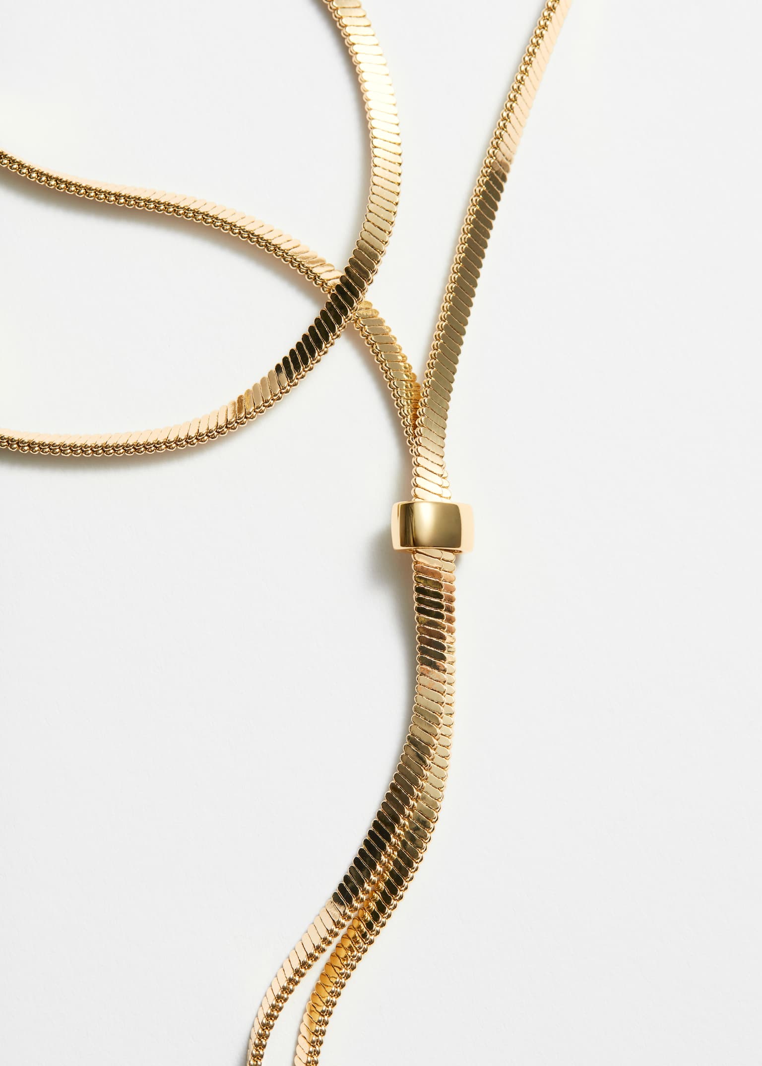 Collier chaîne lasso - Doré