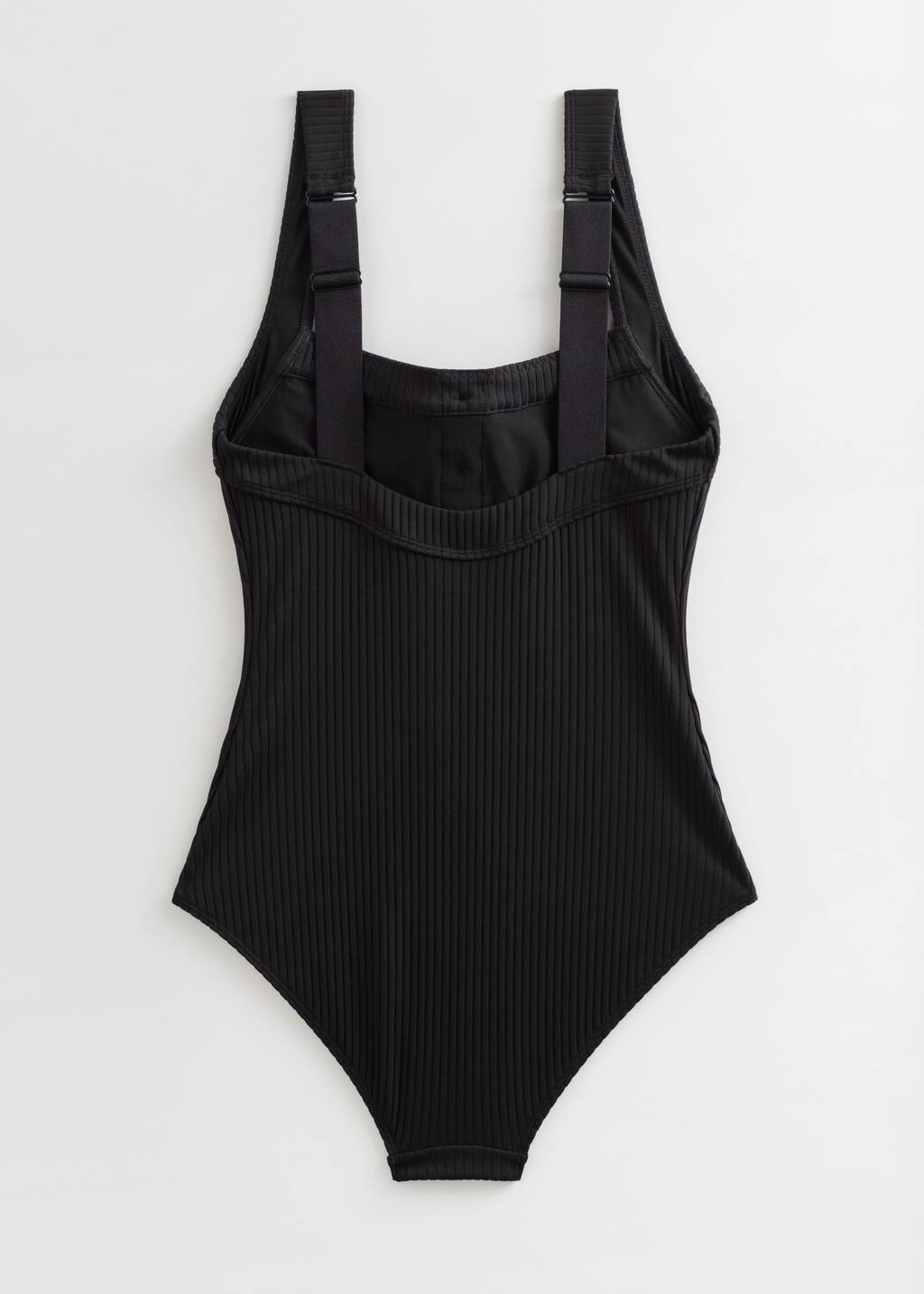 Floral Button Swimsuit - Black - Still Life