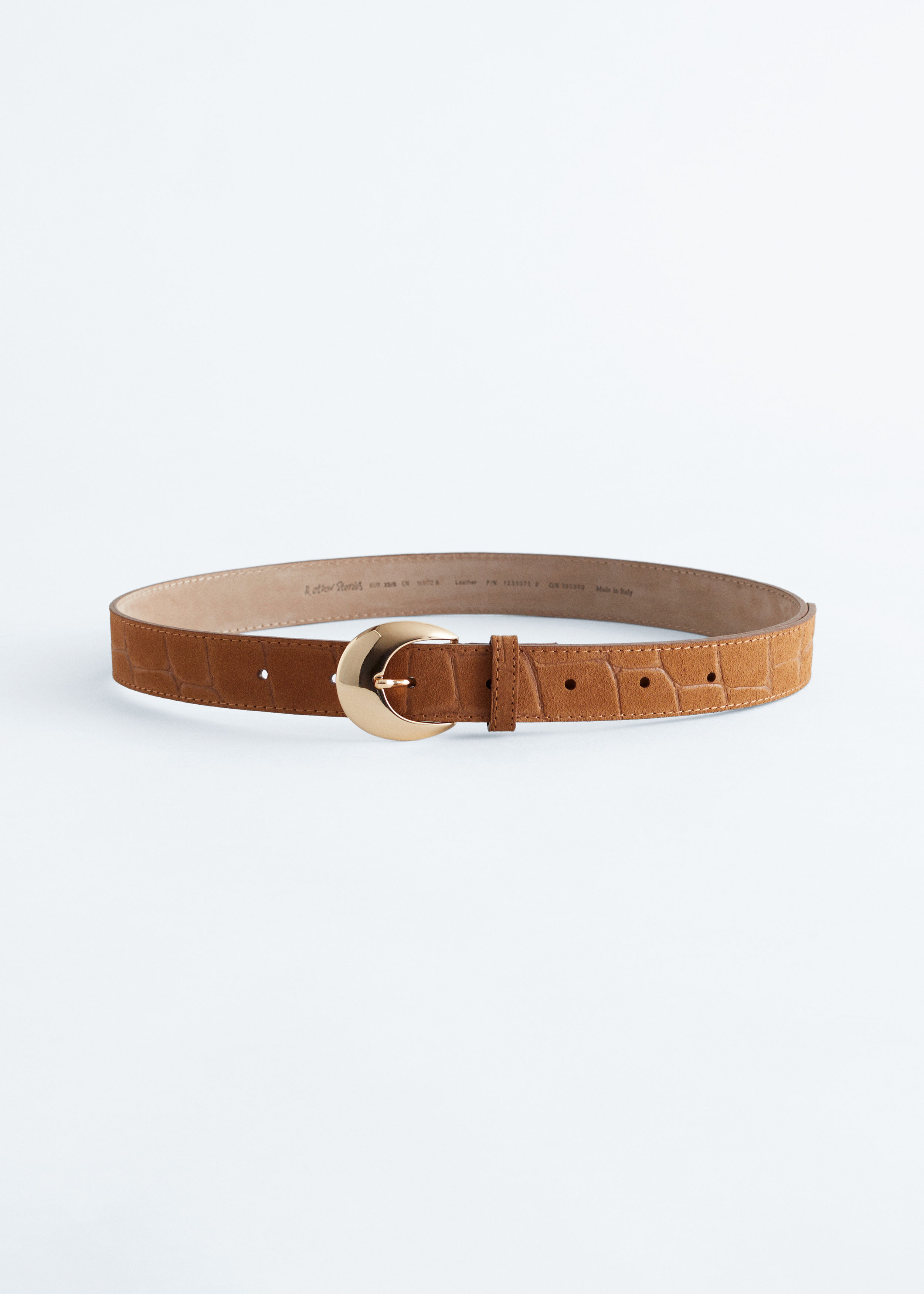 Croco Effect Belt - Beige/Faux Croco - & Other Stories GG