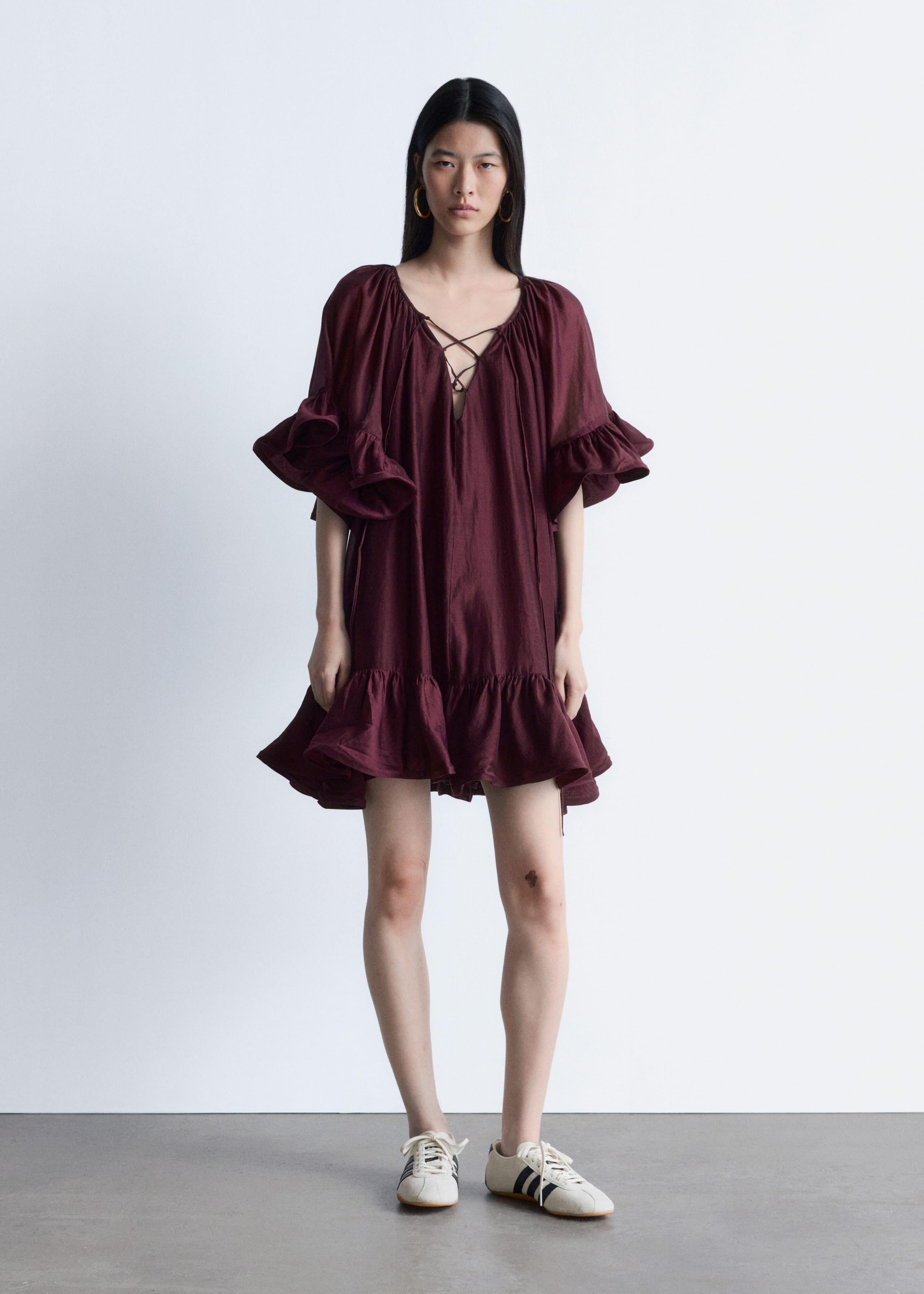 Image of Minikleid mit Rüschen