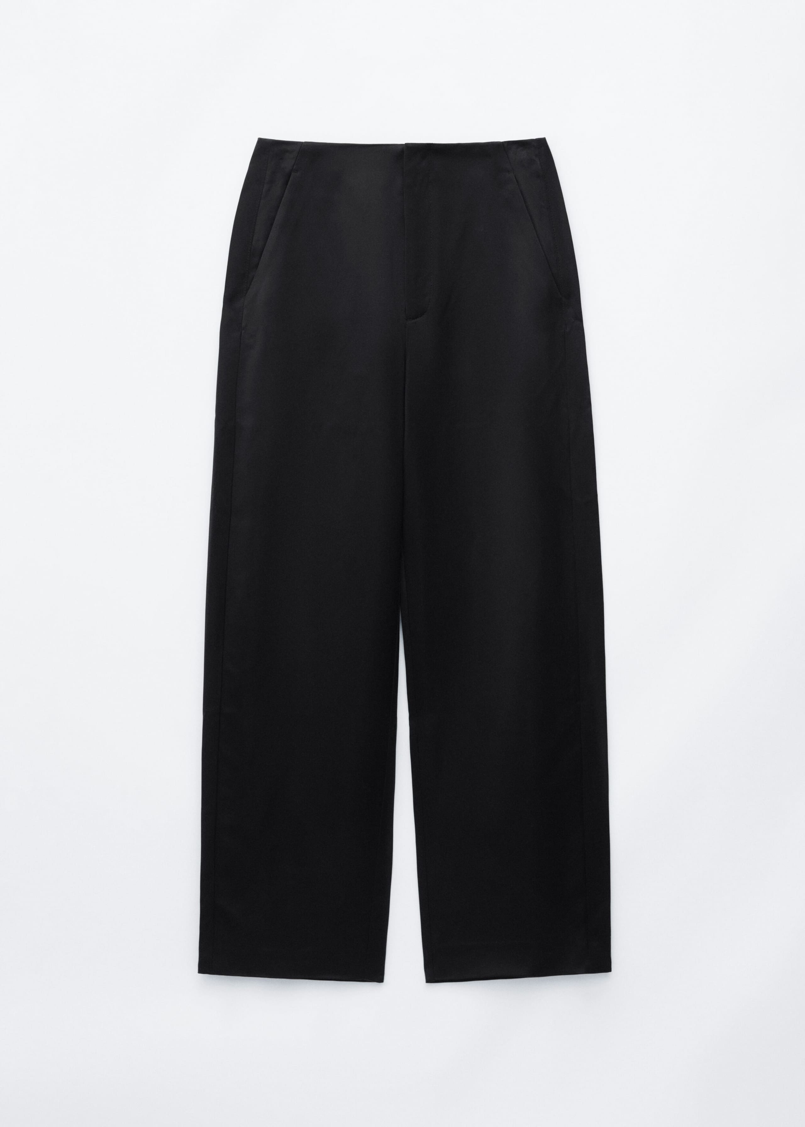 Relaxed Barrel Trousers - Black - Stillleben