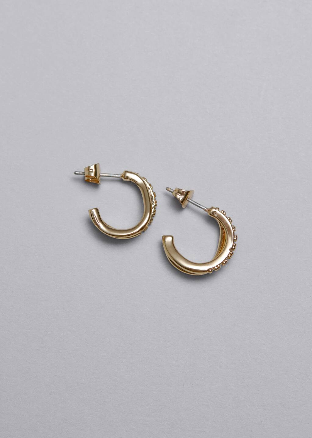 Layered Hoop Earrings - Gold - Still Life