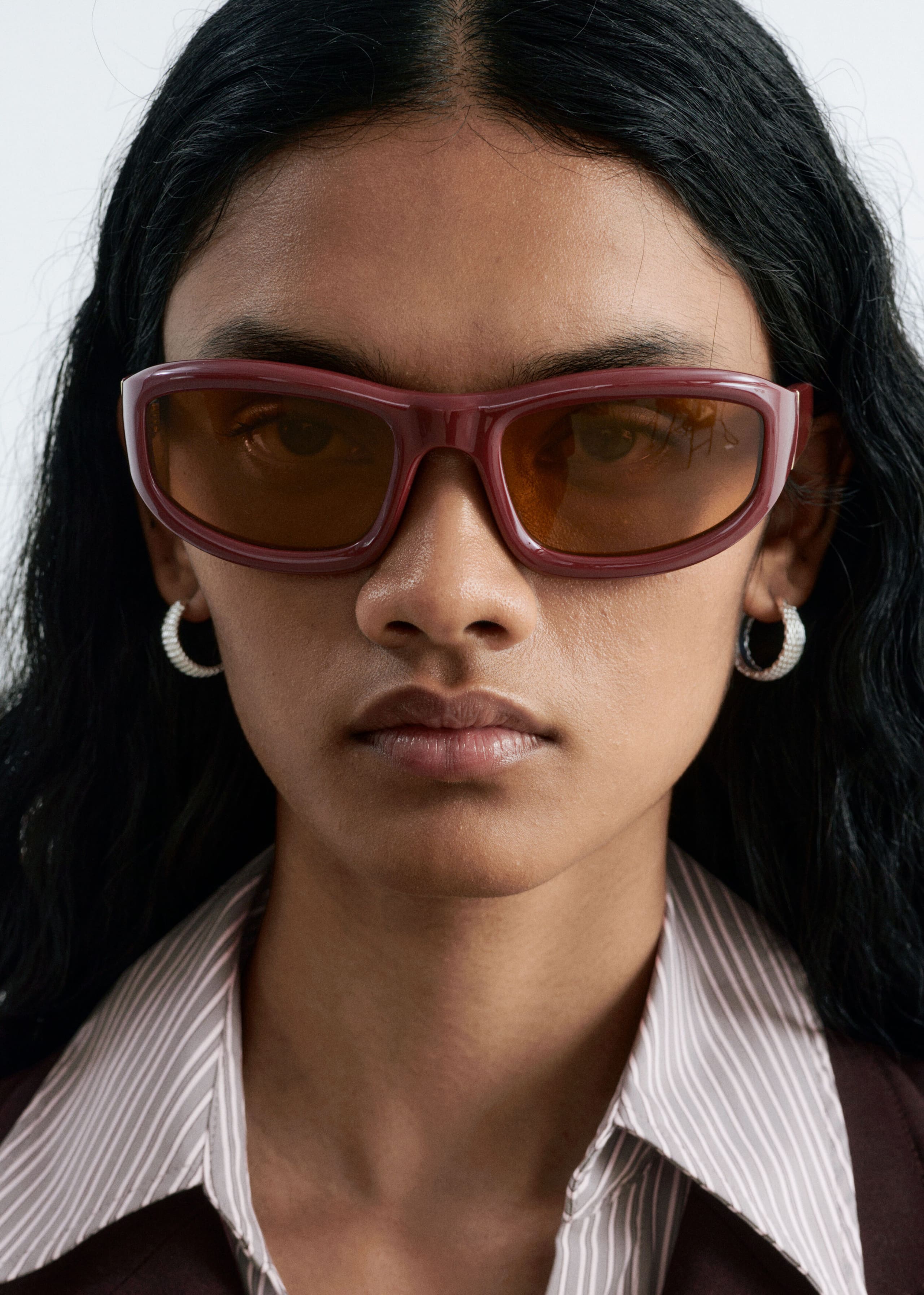 Oval Sunglasses - Rust - Lookbook