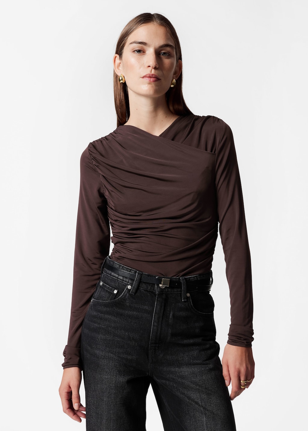 Haut portefeuille froncé - Vert - Lookbook