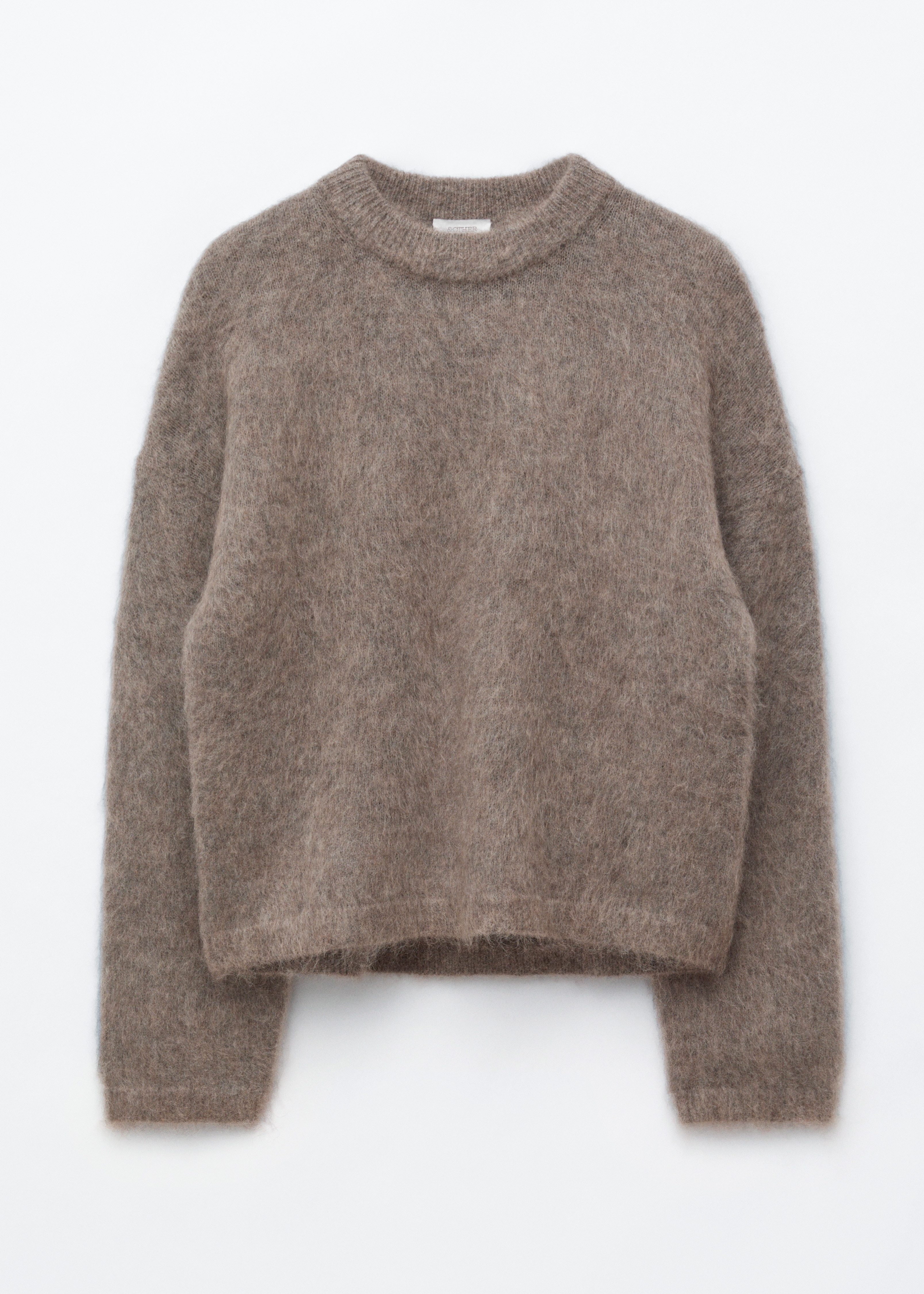 Mohair-Blend JUmper - Dark Mole/Dark Brown