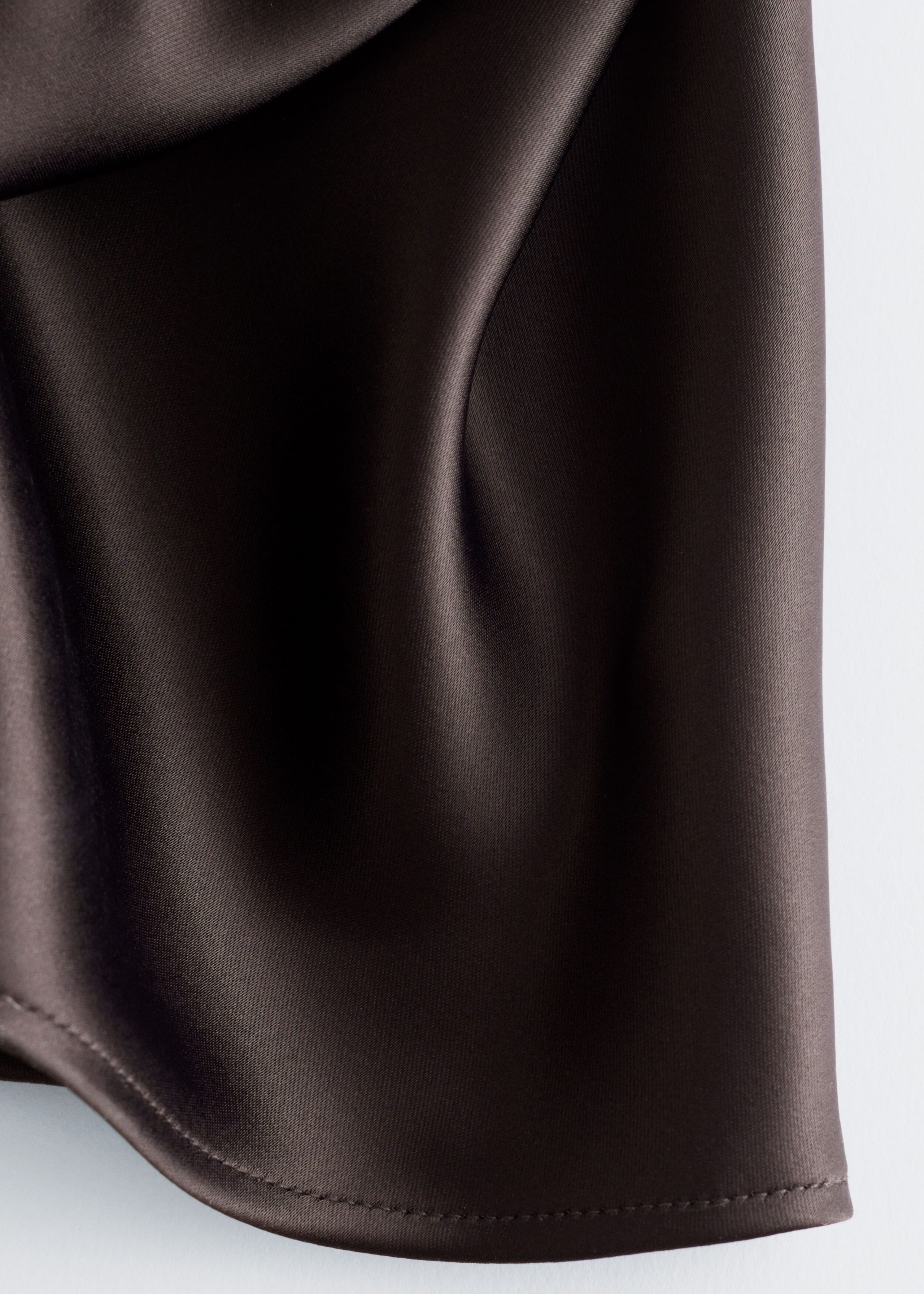 Image of Sleeveless Satin Midi Dress