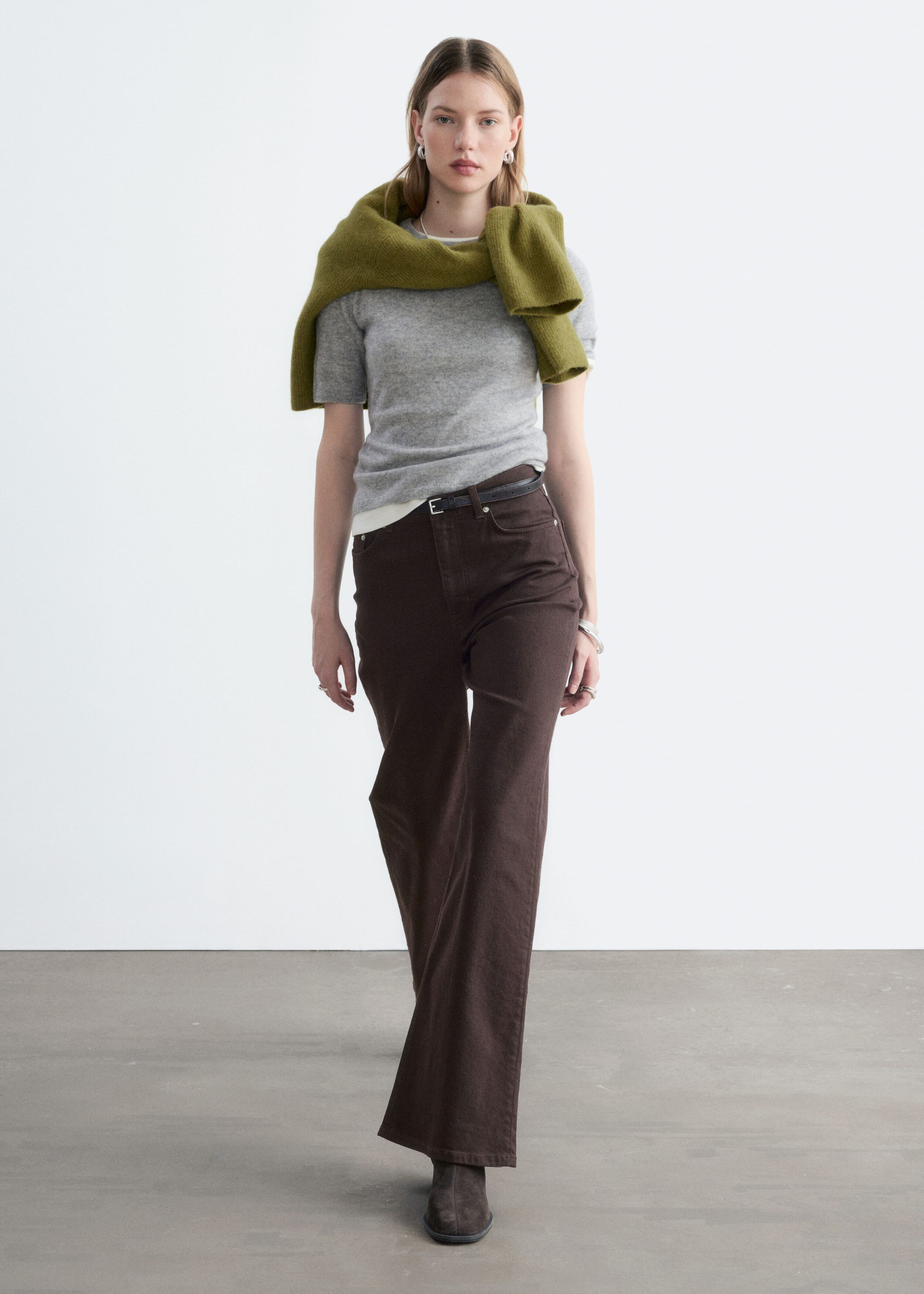 Wide-Leg Jeans - Blue - Lookbook