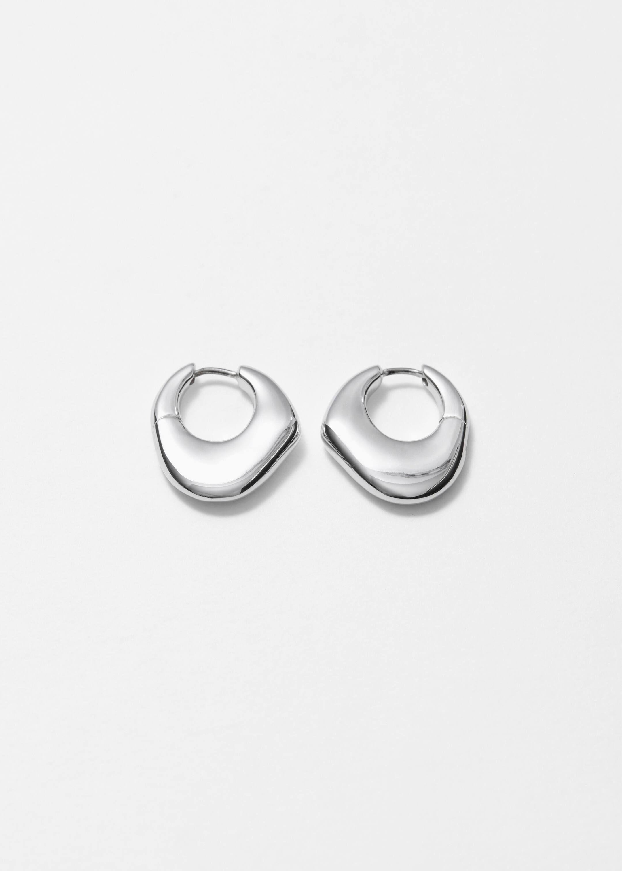 Größeres Bild ansehen: Unregelmäßig geformte Creolen - Silber - Ladies | H&M DE 1