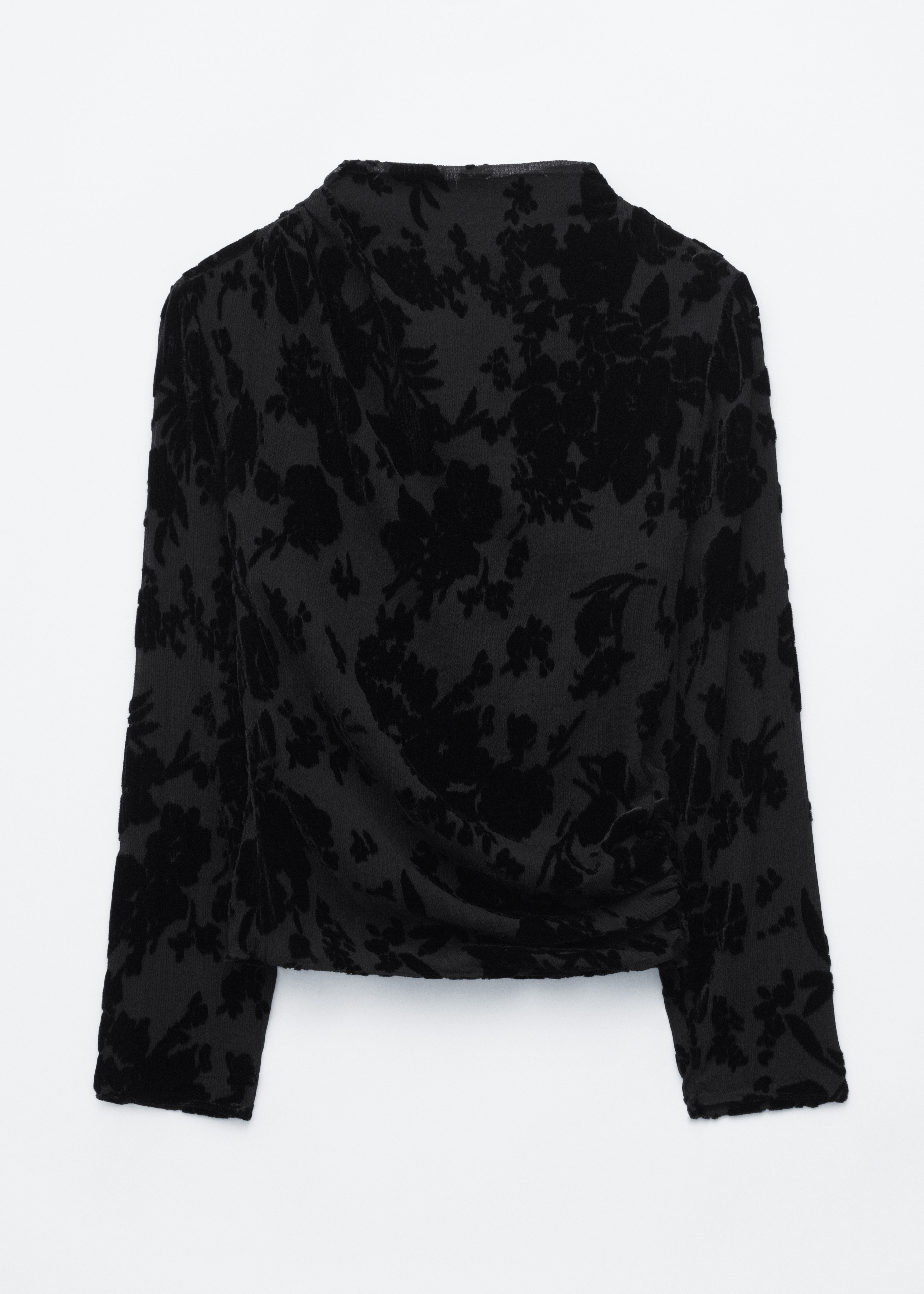 Velvet Floral Blouse