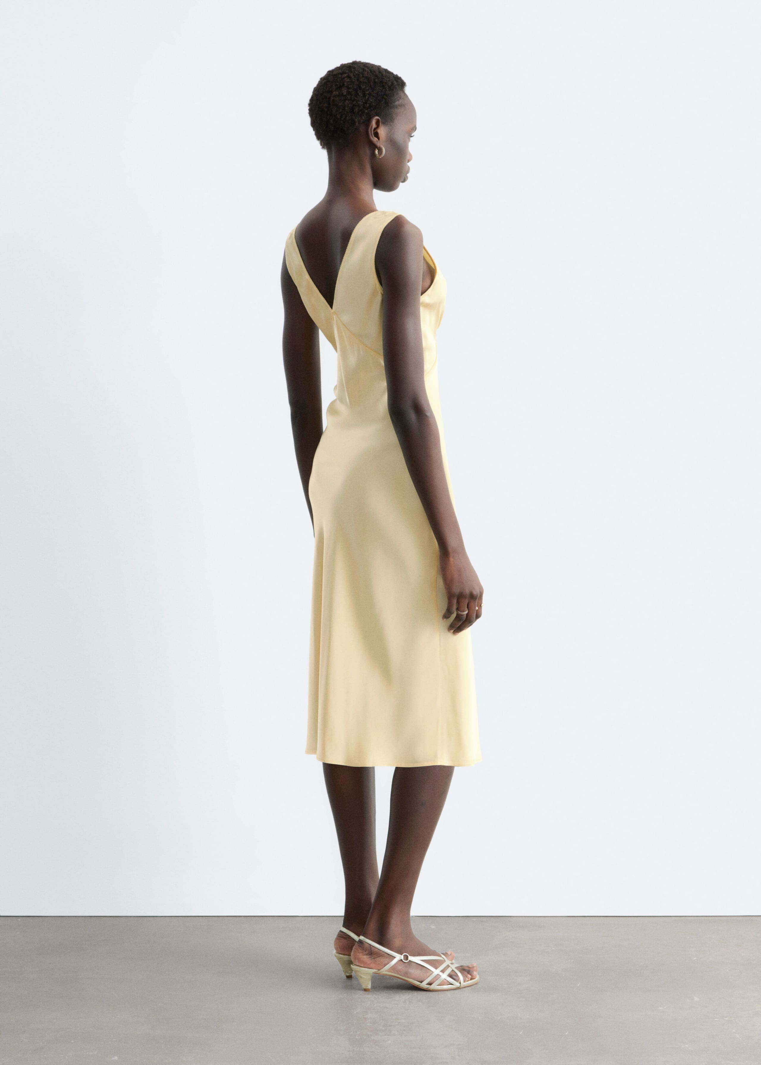 Image of V-Neck Slip Midi Dress