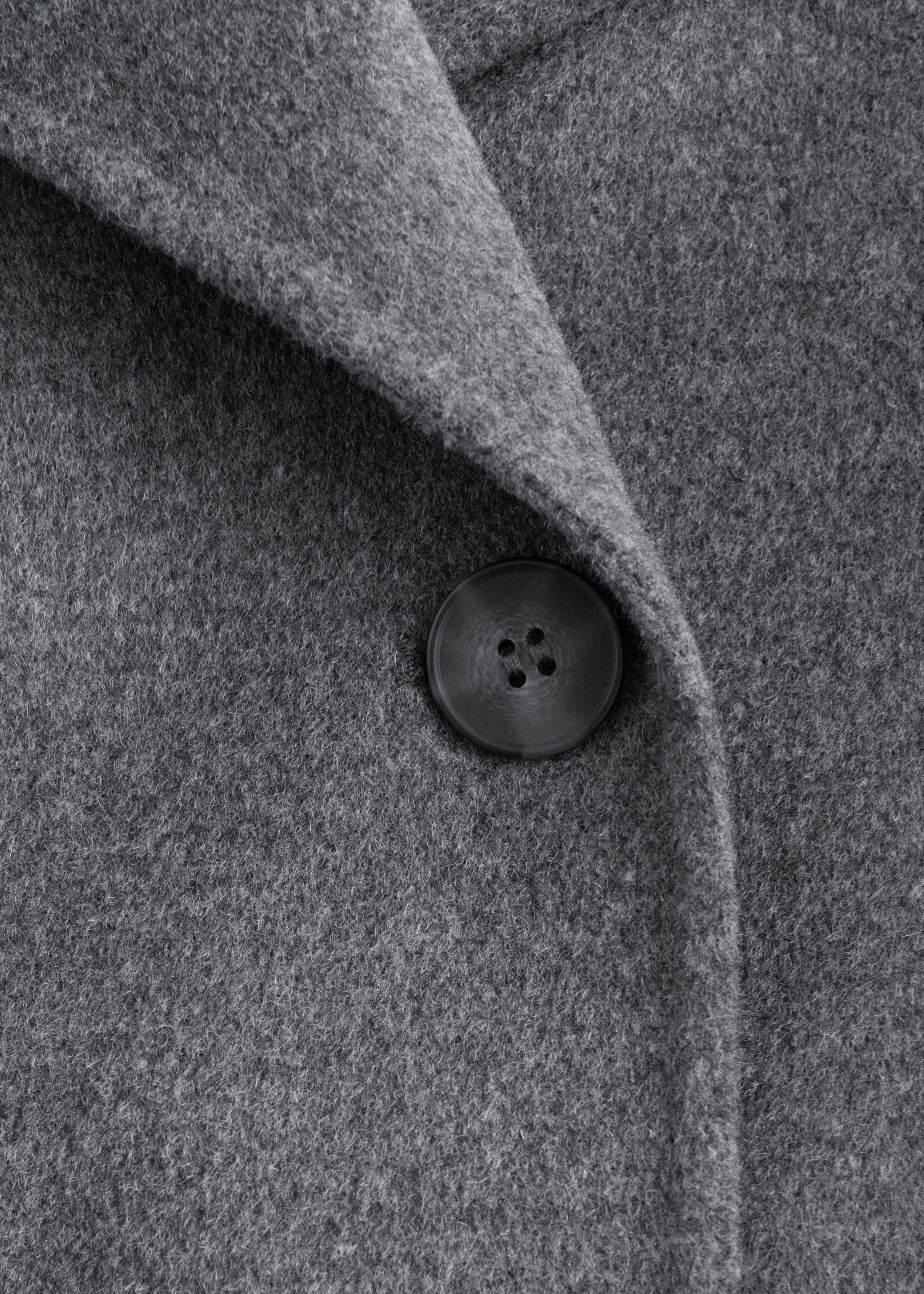 Shawl-Collar Wool Maxi Coat - Dark Grey - & Other Stories US
