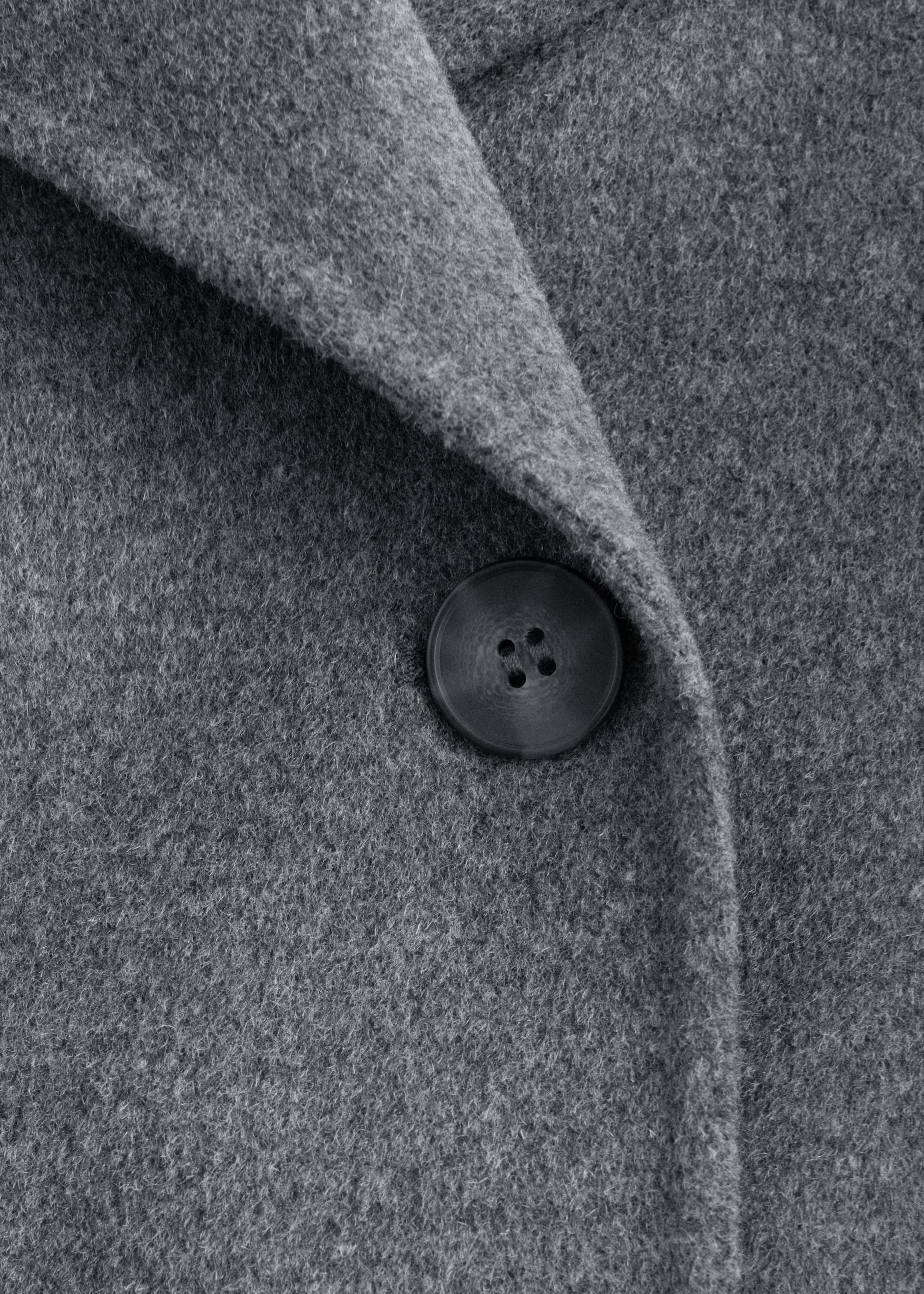 Image of Shawl-Collar Wool Maxi Coat