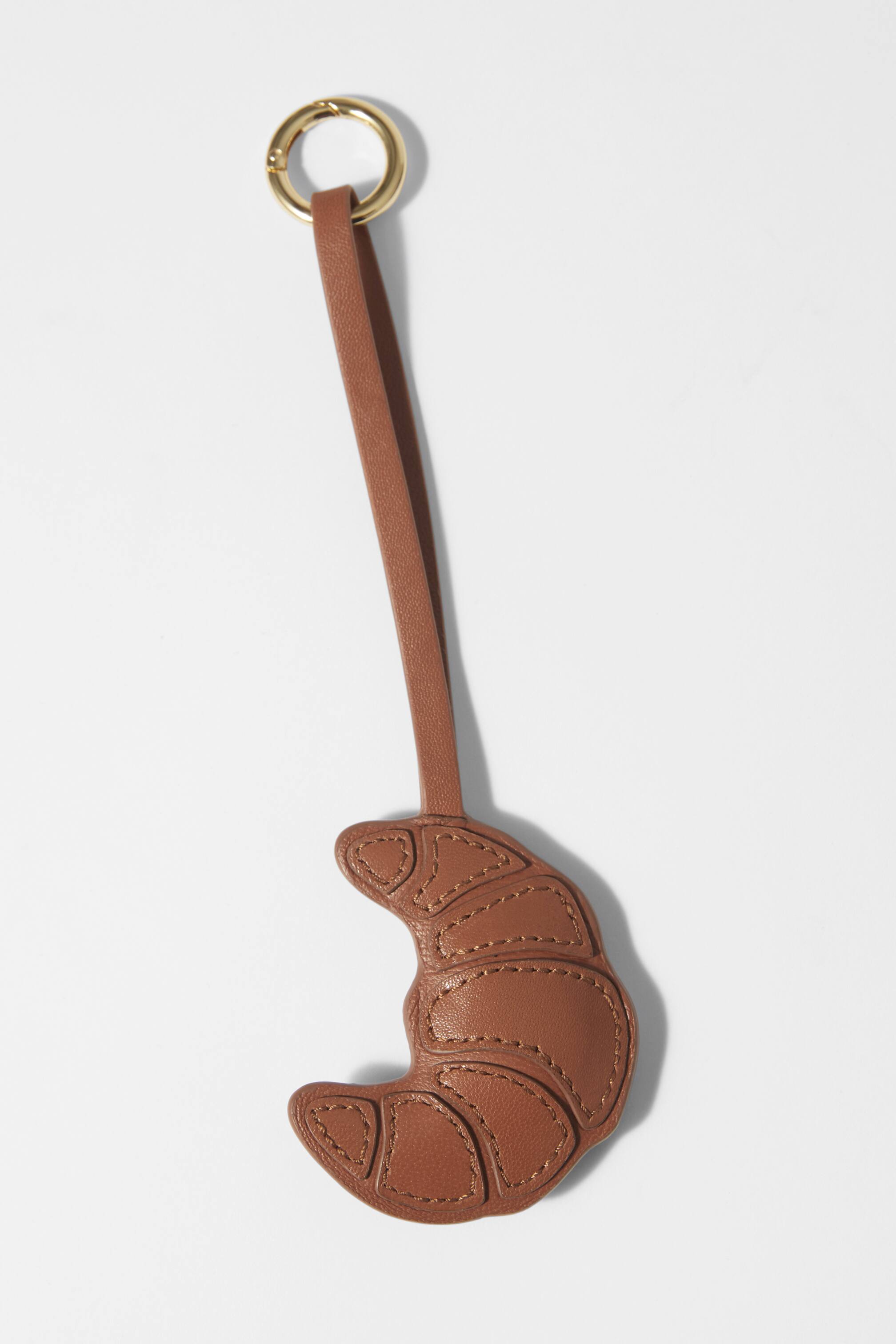 Agrandir l'image: Porte-clés croissant en cuir - Marron Clair - FEMME | H&M FR 1