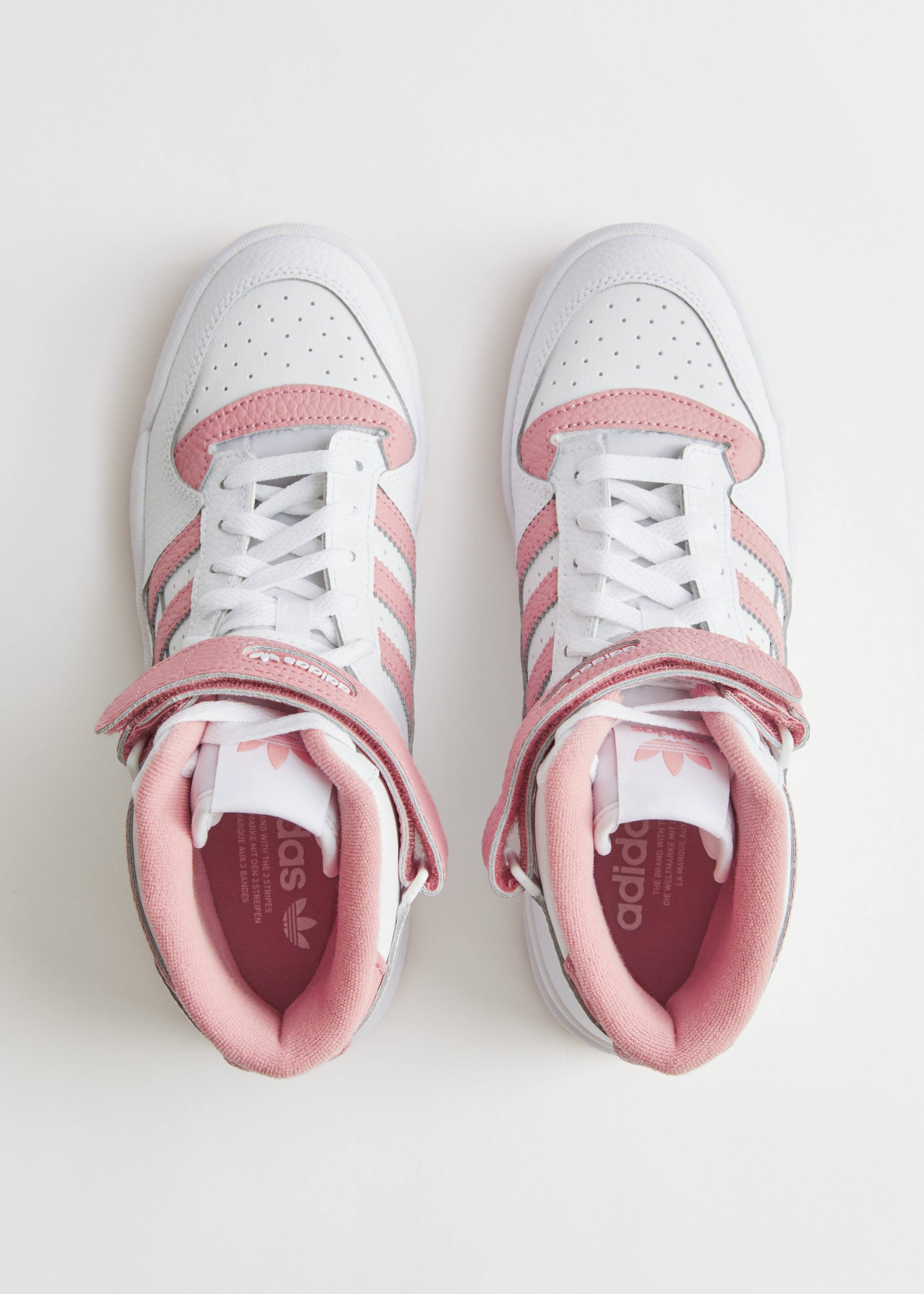 adidas Forum Mid Sneakers - White/Pink - Natura morta