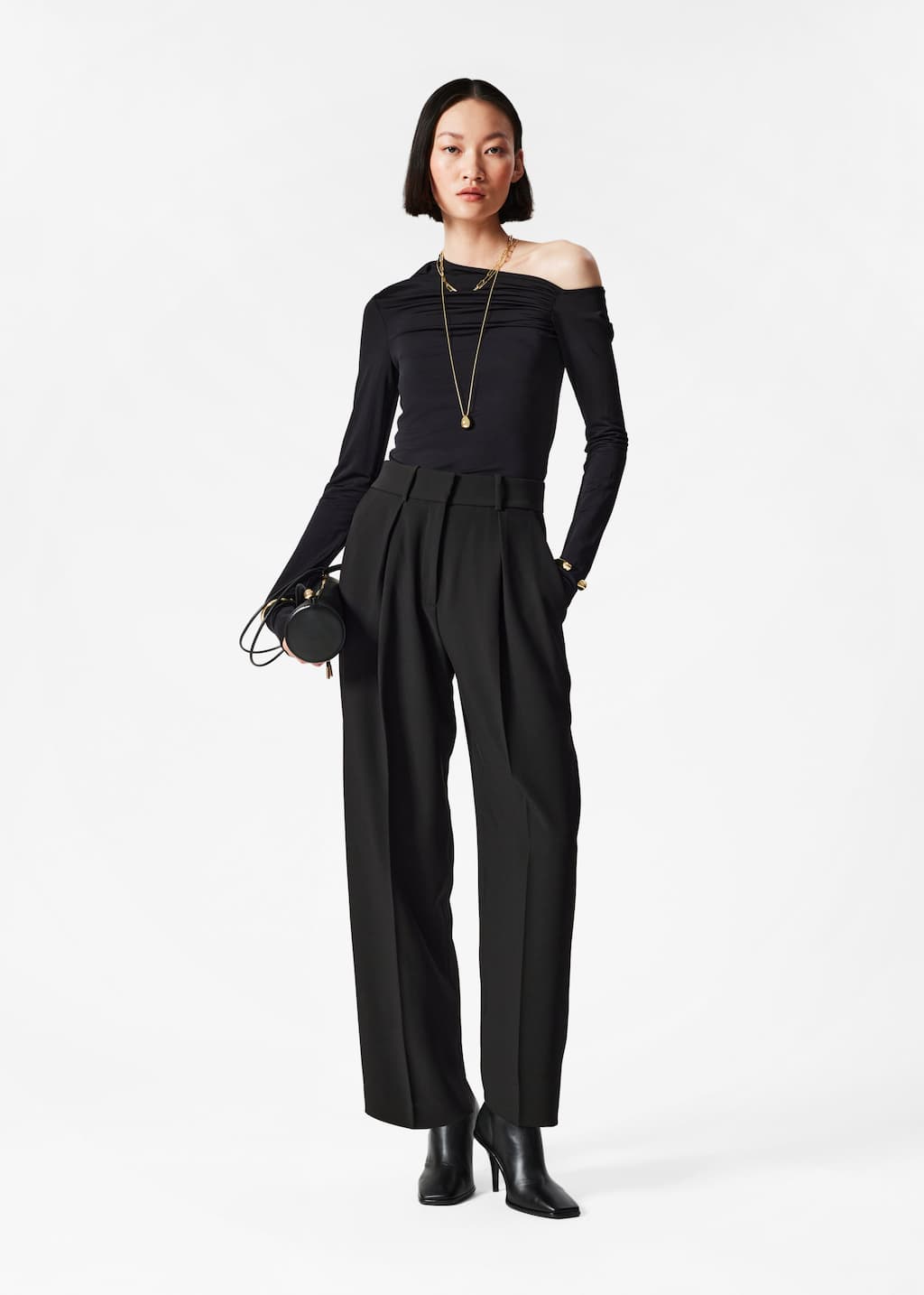 Image of Elegante, schmal zulaufende Hose