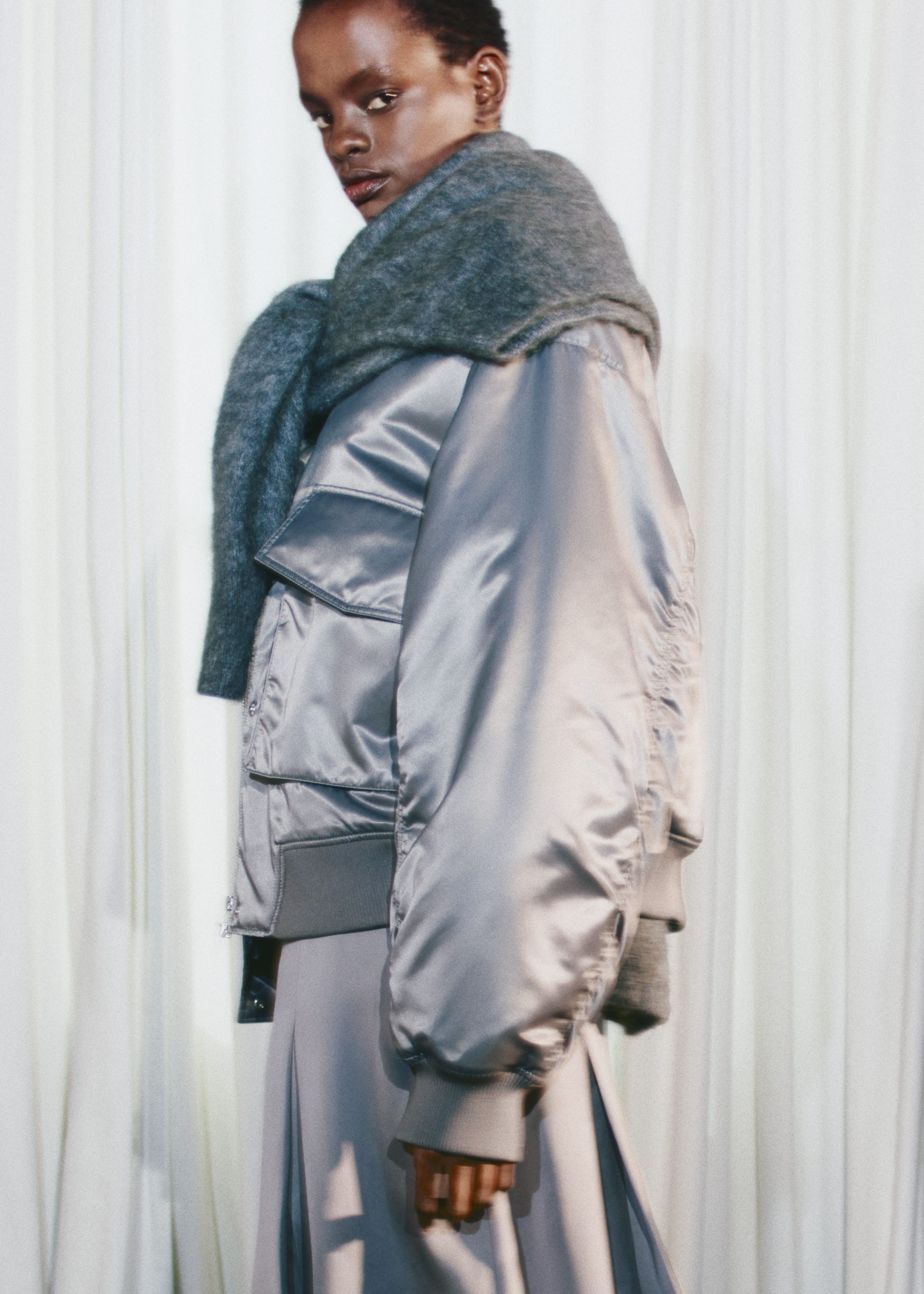 Image of Padded Bomber Jacket